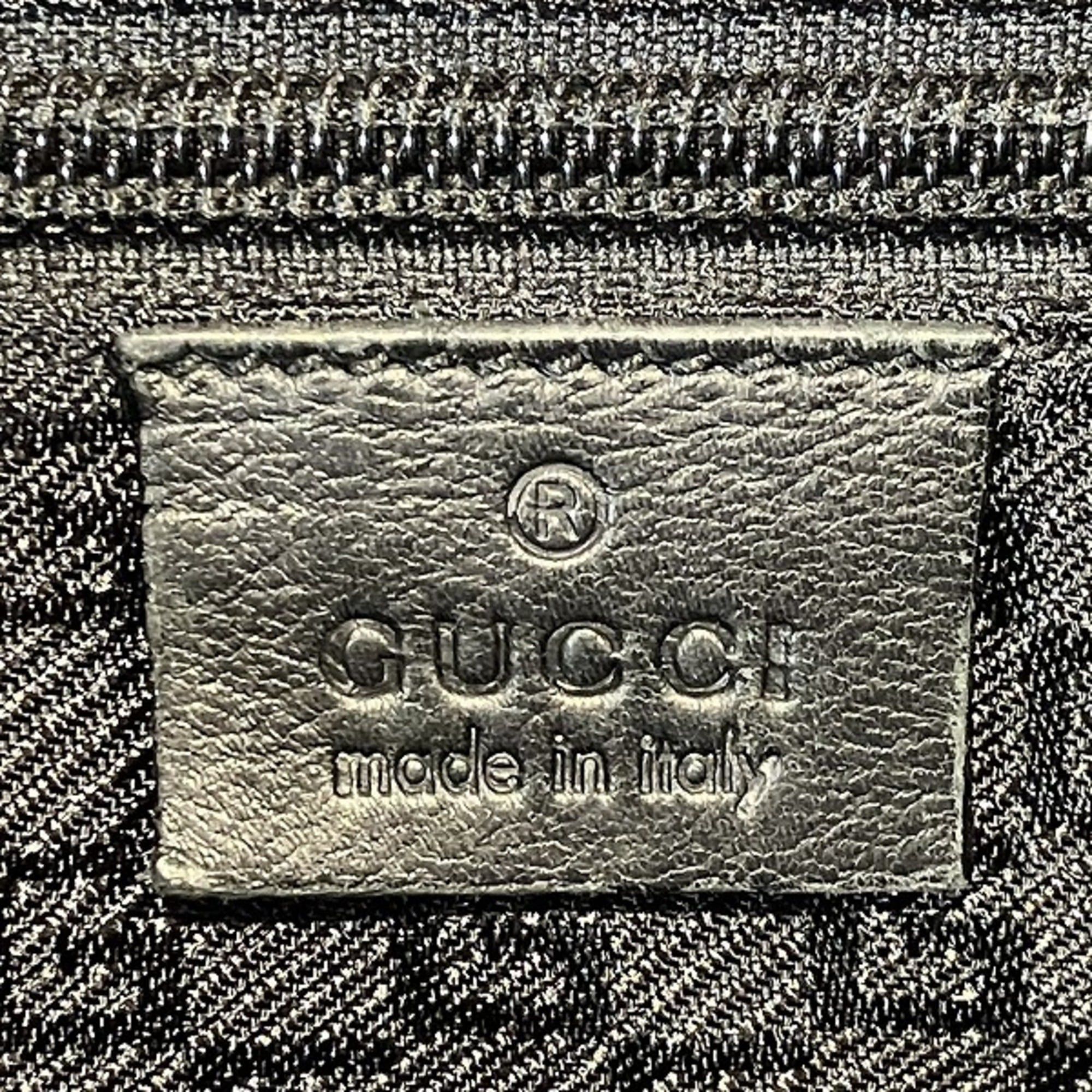 Gucci Gucci GG Supreme 108832 Nylon x Leather Handbag Tote Bag for Men and Women Size ONE SIZE - 4 Thumbnail