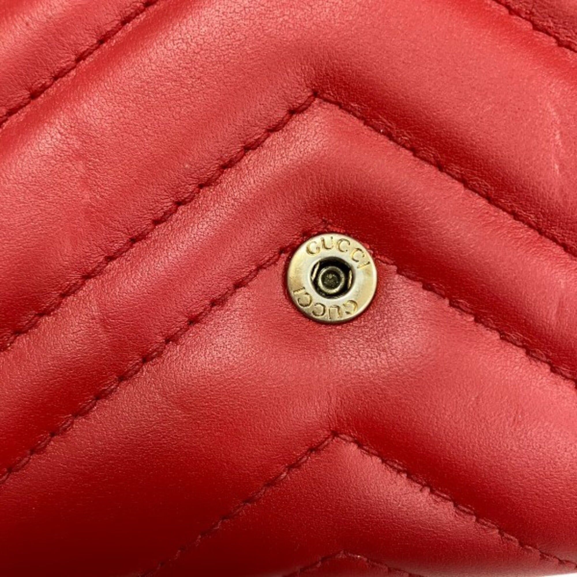 Gucci Gucci GG Marmont 474575 Long Wallet Chain Shoulder for Women Size ONE SIZE - 9 Thumbnail