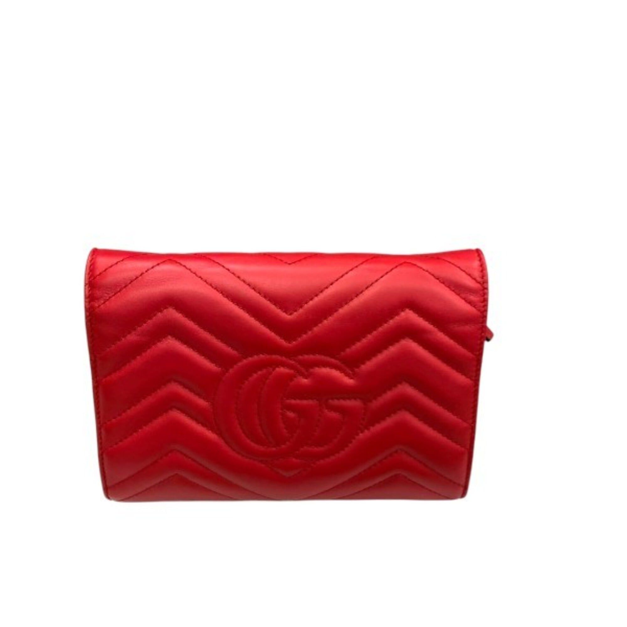 Gucci Gucci GG Marmont 474575 Long Wallet Chain Shoulder for Women Size ONE SIZE - 2 Thumbnail