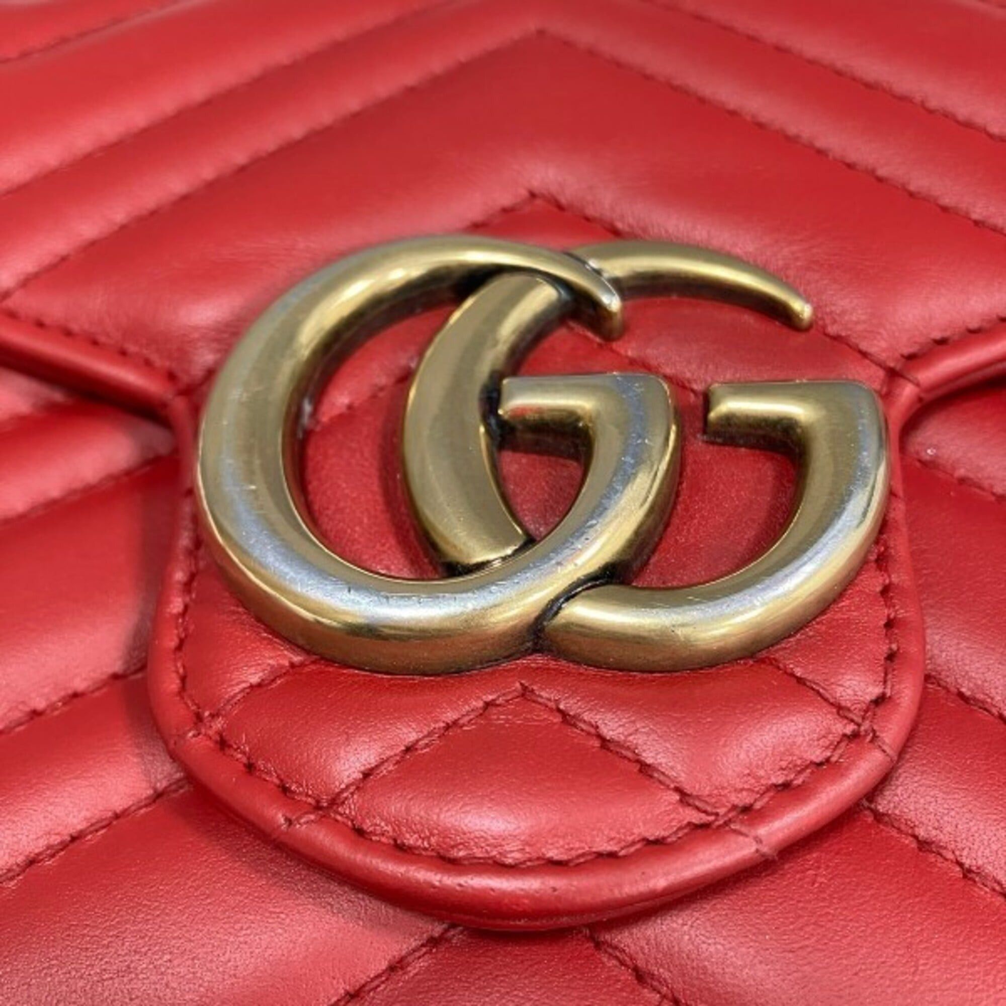 Gucci Gucci GG Marmont 474575 Long Wallet Chain Shoulder for Women Size ONE SIZE - 6 Thumbnail