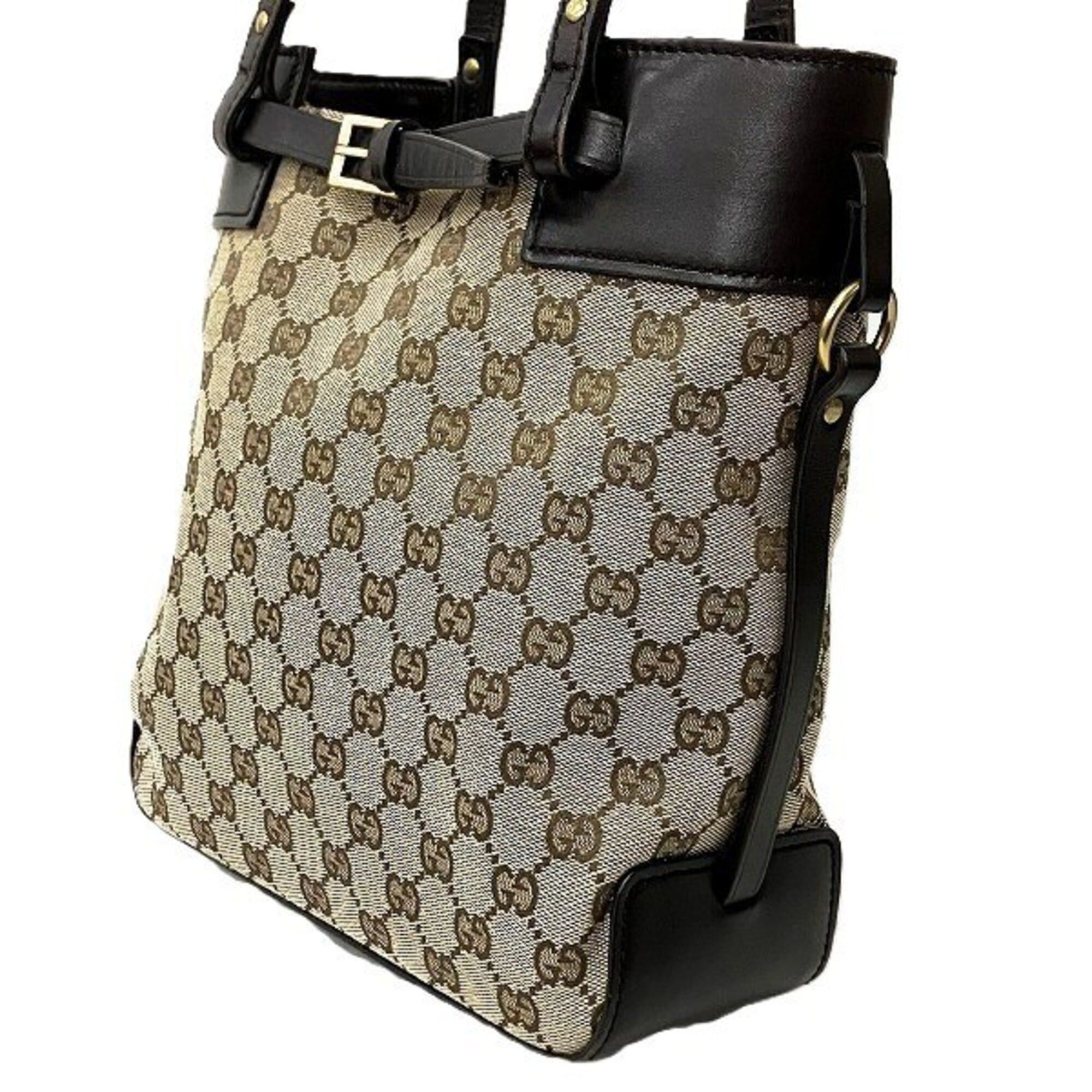 Gucci Gucci GG Canvas 107757 Handbag Tote Bag for Women Size ONE SIZE - 7 Thumbnail