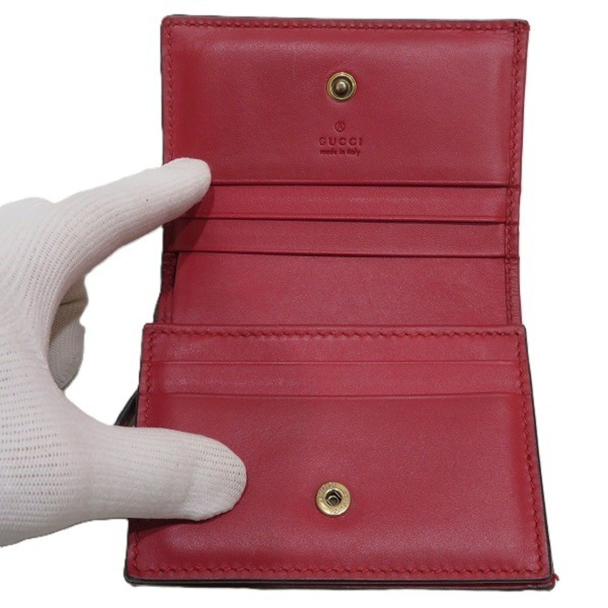 Gucci Gucci GG Supreme Cherry Mini Wallet 476050 Bi-fold for Women Size ONE SIZE - 3 Thumbnail