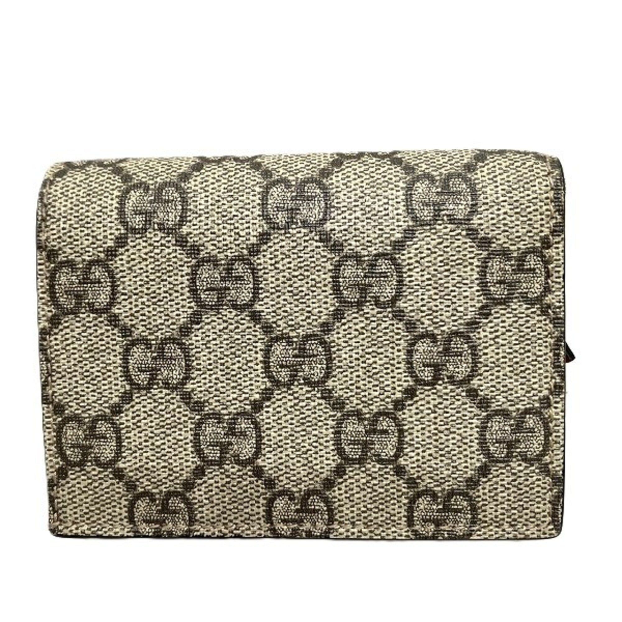 Gucci Gucci GG Supreme Cherry Mini Wallet 476050 Bi-fold for Women Size ONE SIZE - 2 Thumbnail