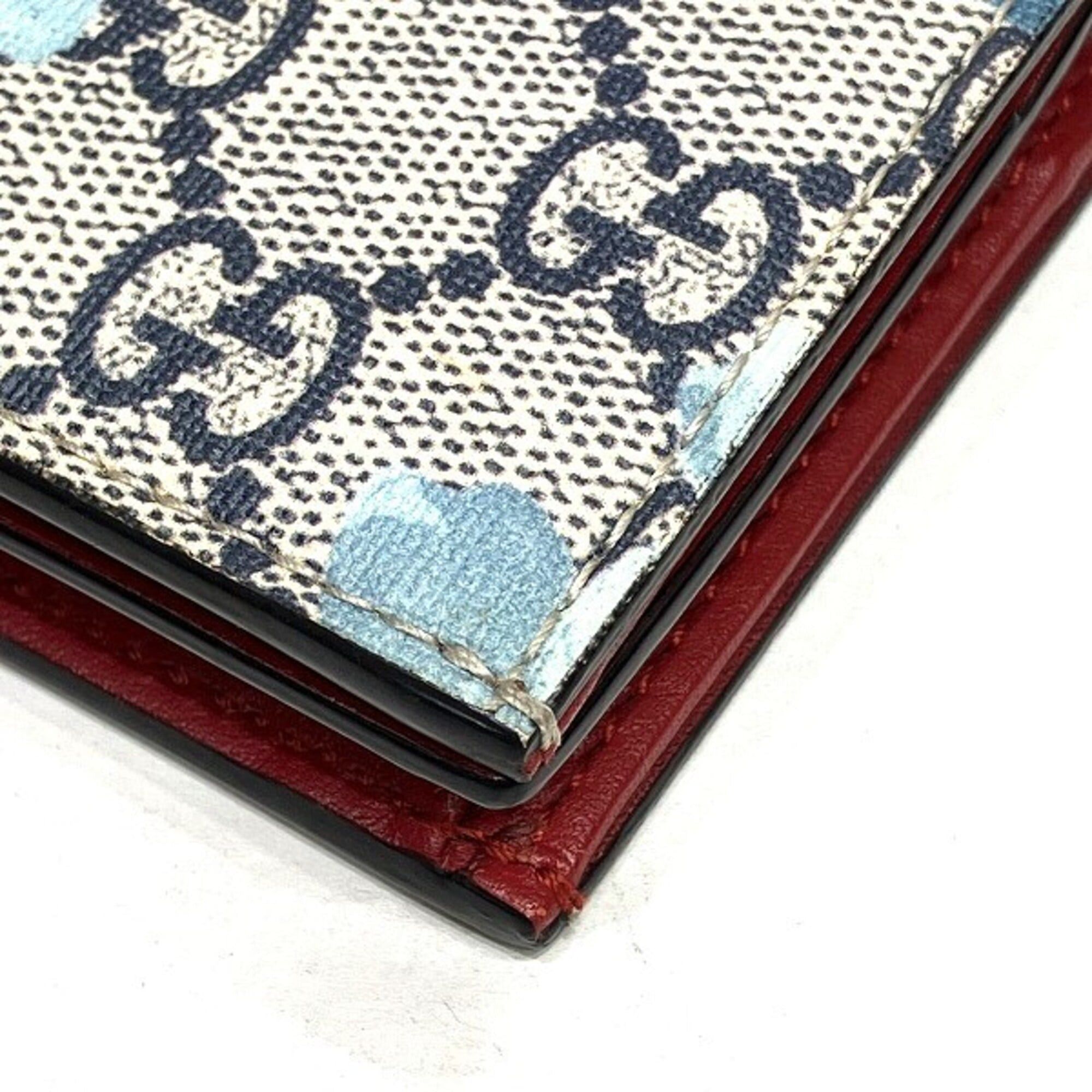 Gucci Gucci GG Supreme Flower Mini Wallet 546372 Bi-fold for Women Size ONE SIZE - 8 Thumbnail