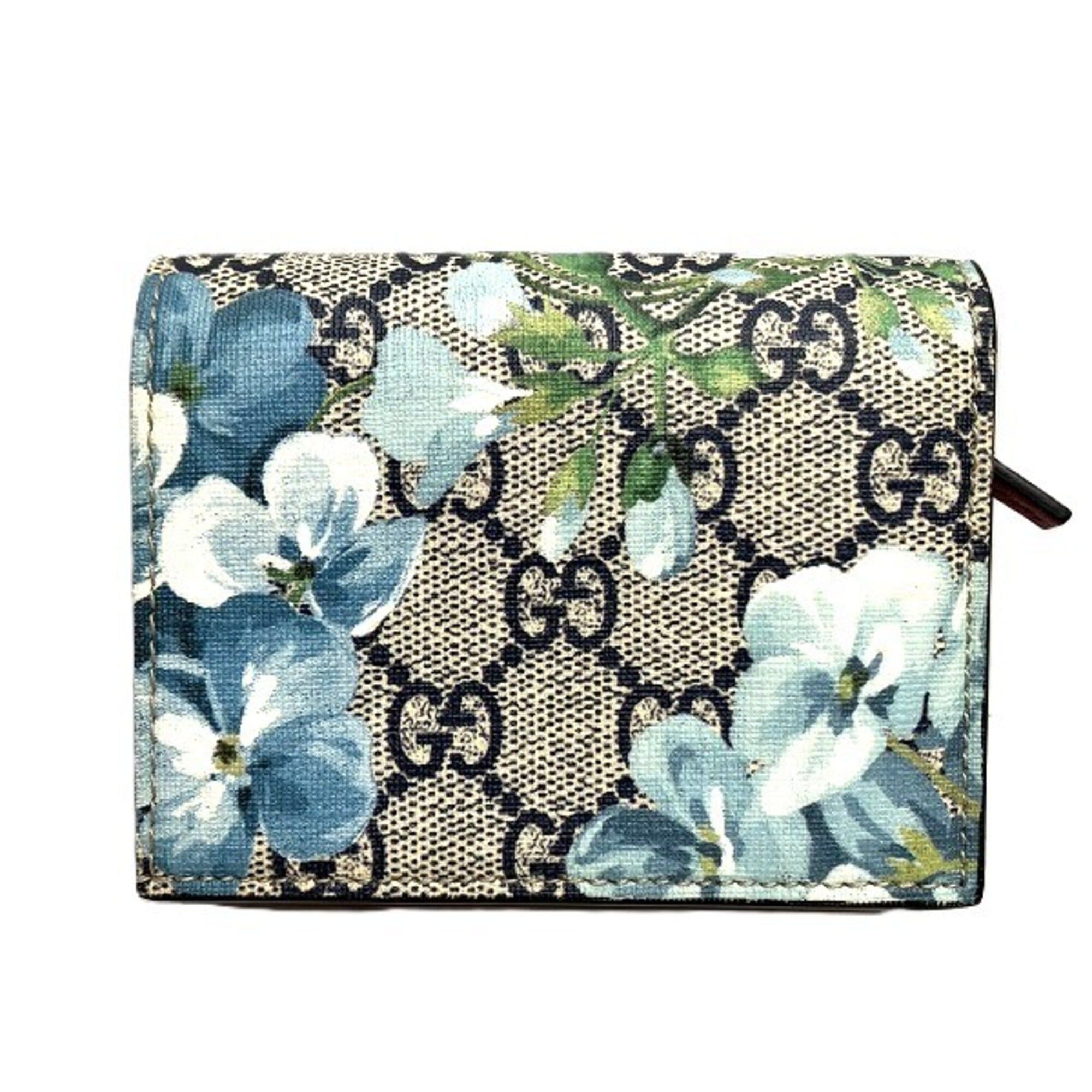 Gucci Gucci GG Supreme Flower Mini Wallet 546372 Bi-fold for Women Size ONE SIZE - 2 Thumbnail