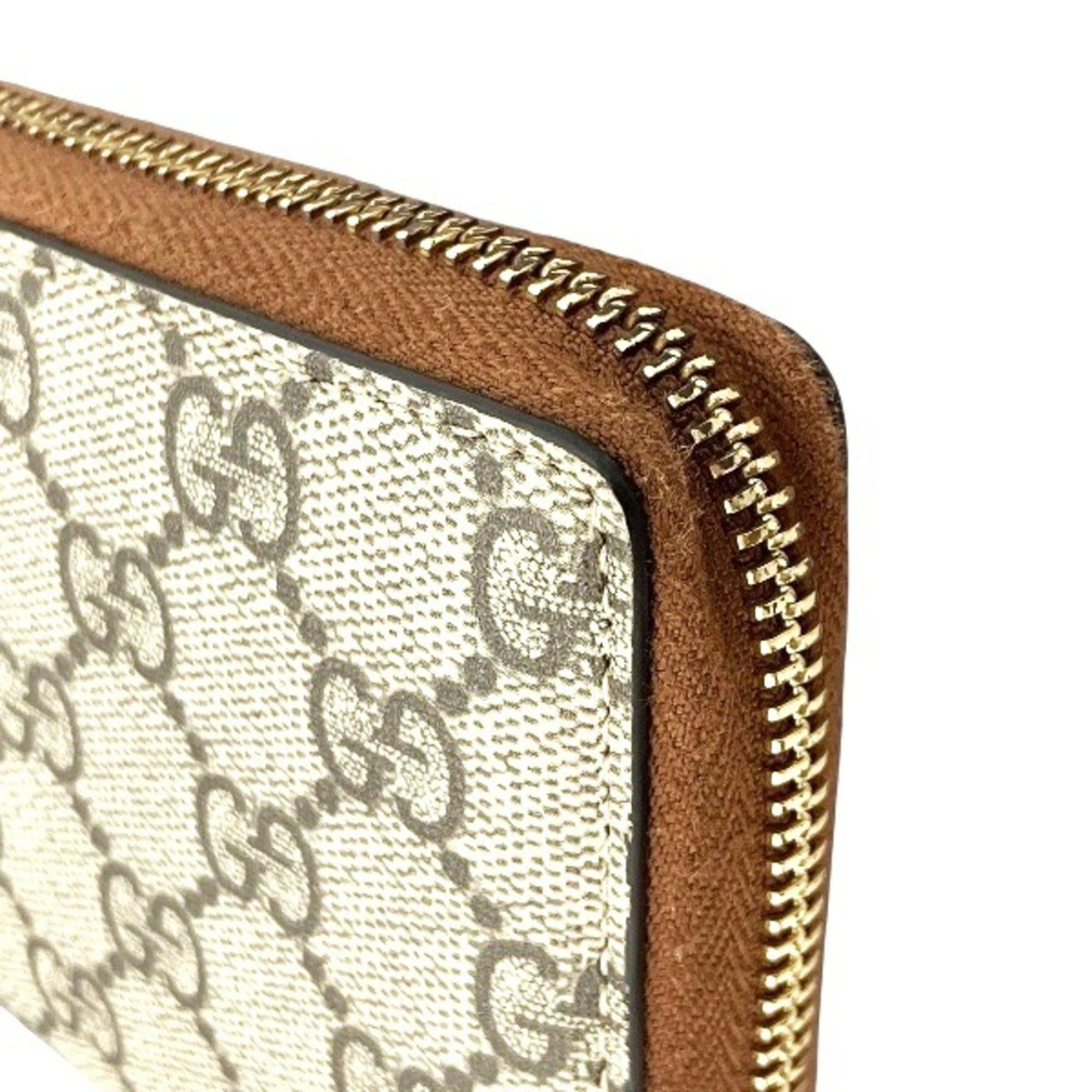 Gucci Gucci GG Supreme 410102 Round Zipper Long Wallet for Men and Women Size ONE SIZE - 8 Thumbnail