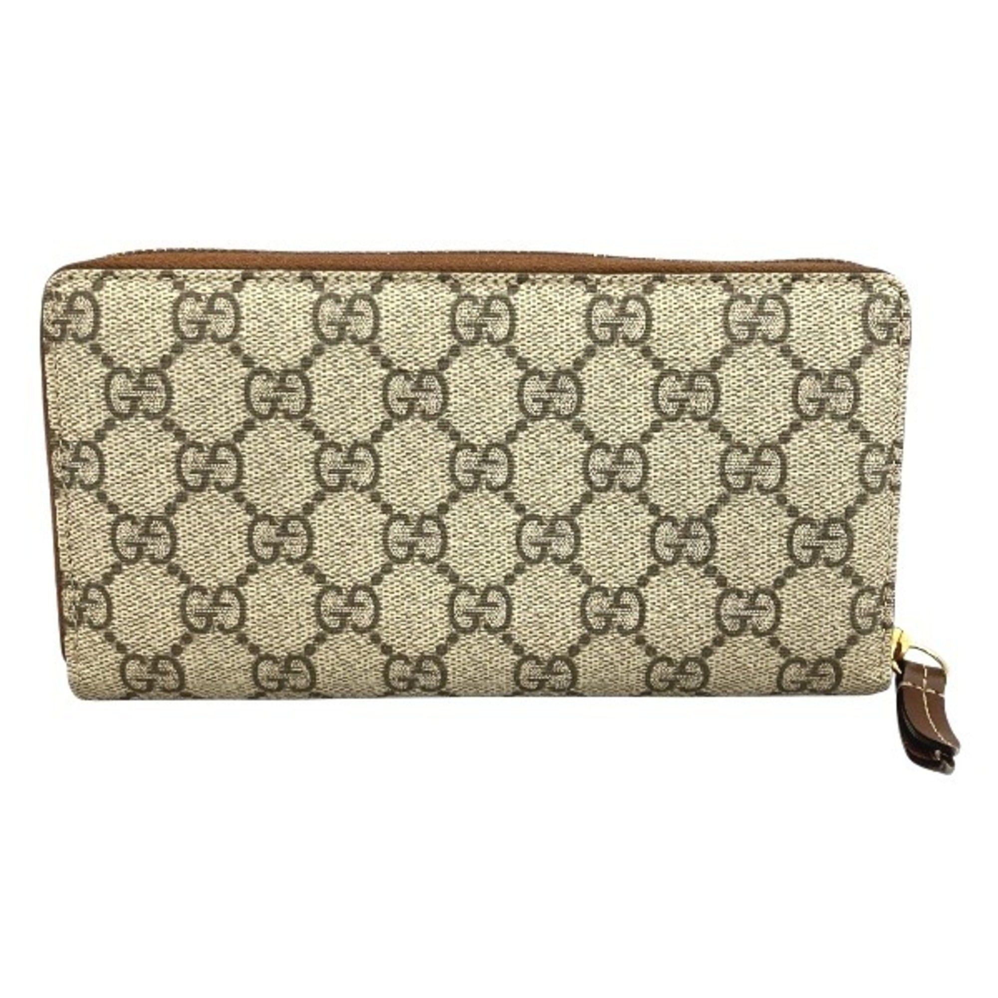 Gucci Gucci GG Supreme 410102 Round Zipper Long Wallet for Men and Women Size ONE SIZE - 2 Thumbnail