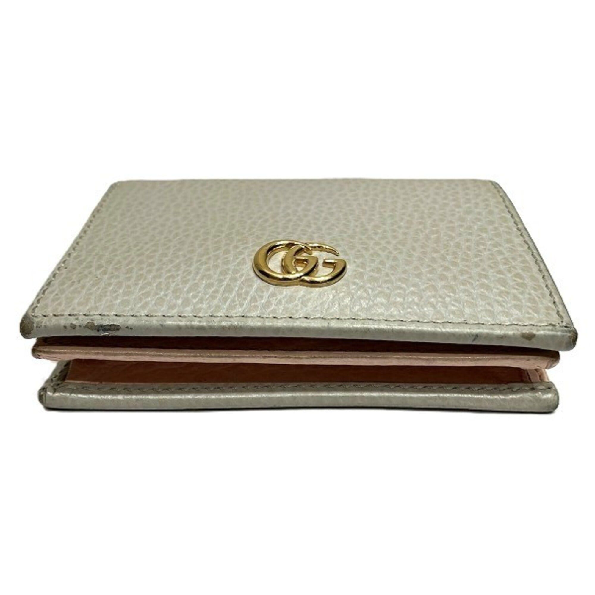 Gucci Gucci GG Petite Marmont 456126 Compact Bi-fold Wallet for Women Size ONE SIZE - 6 Thumbnail