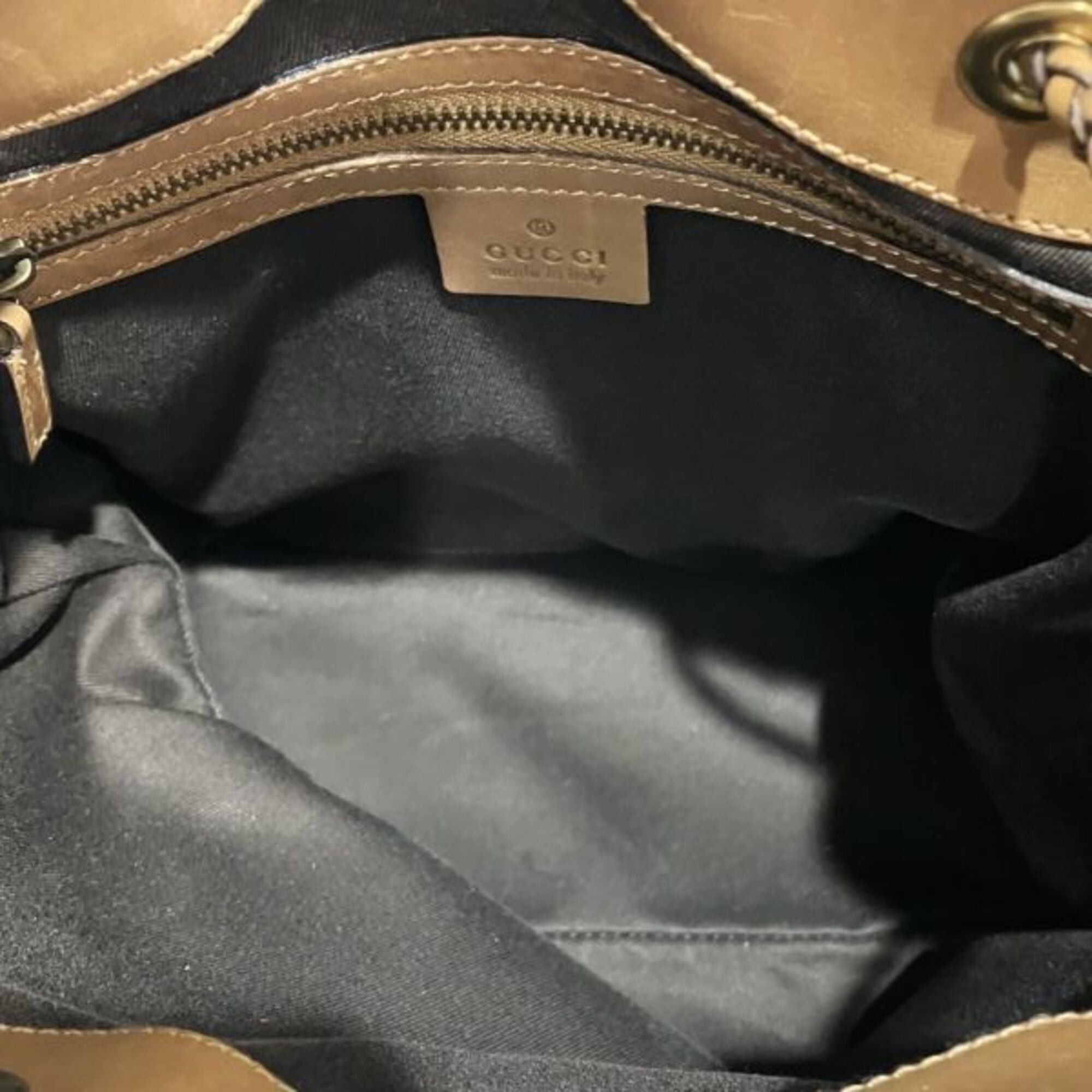 Gucci Gucci 109143 GG Canvas x Leather Tote Handbag Shoulder Bag for Women Size ONE SIZE - 6 Thumbnail