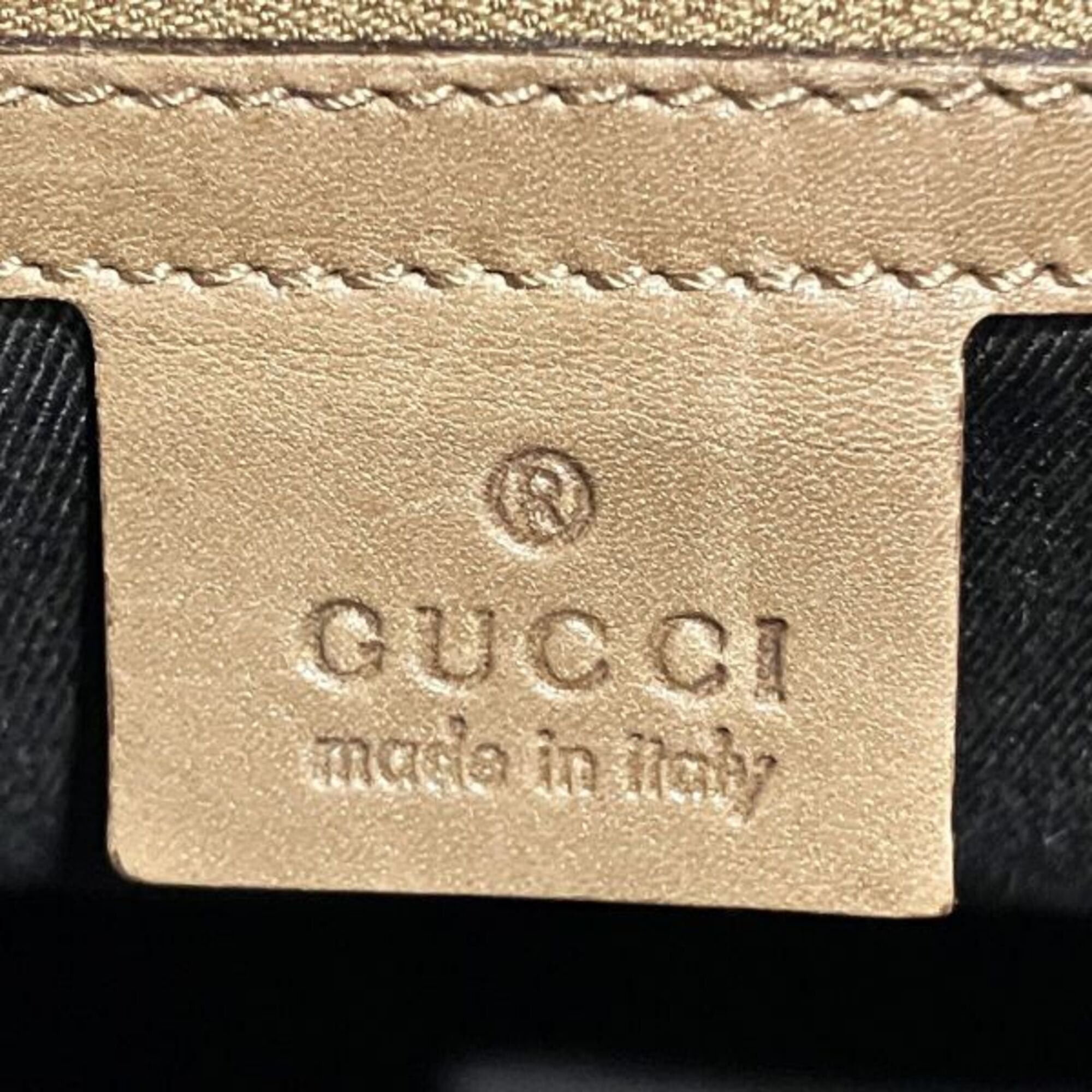 Gucci Gucci 109143 GG Canvas x Leather Tote Handbag Shoulder Bag for Women Size ONE SIZE - 4 Thumbnail