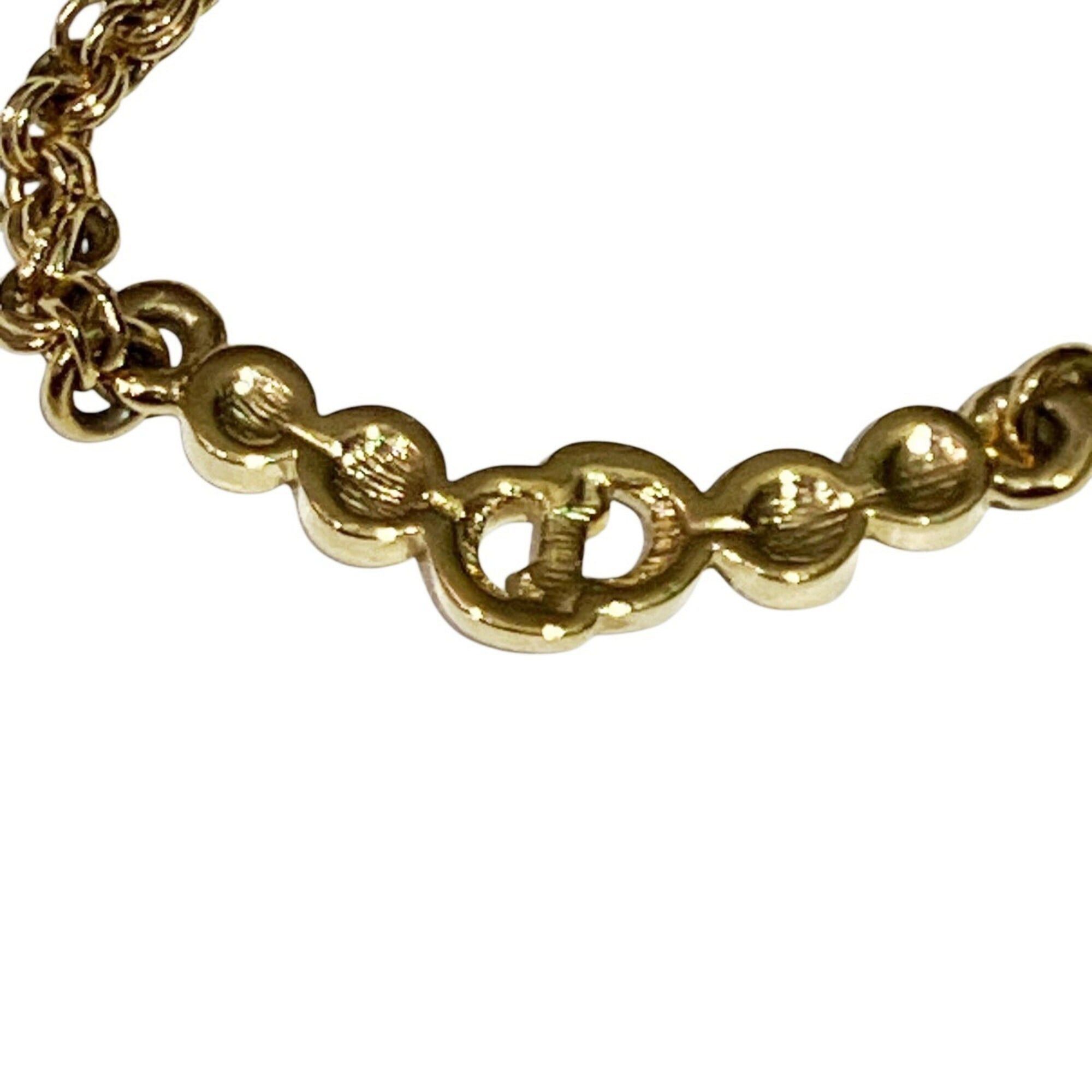 Dior Christian Dior necklace, accessory. Total weight 11.4g, 43.5cm, GP rhinestone. Size ONE SIZE - 4 Thumbnail