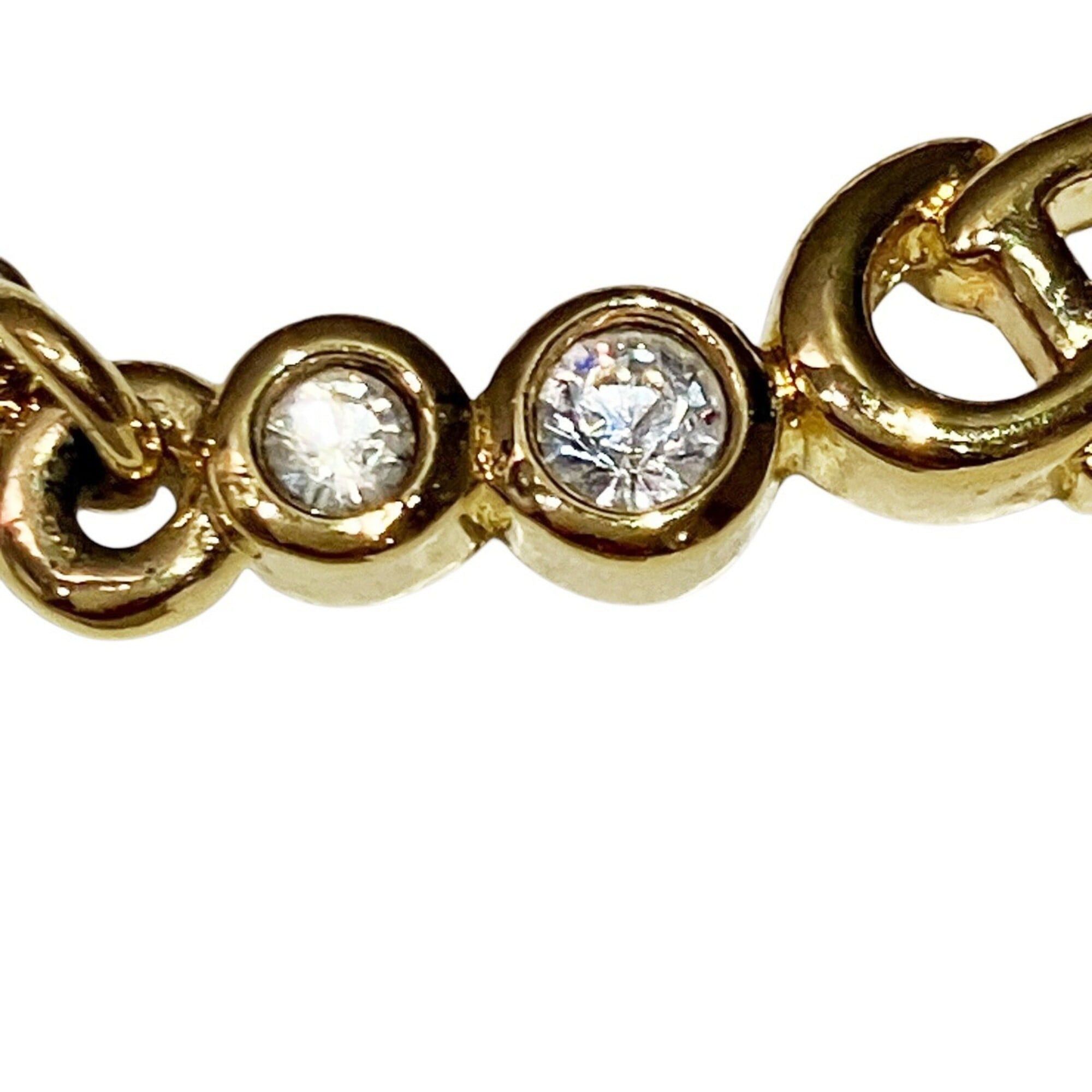 Dior Christian Dior necklace, accessory. Total weight 11.4g, 43.5cm, GP rhinestone. Size ONE SIZE - 8 Thumbnail