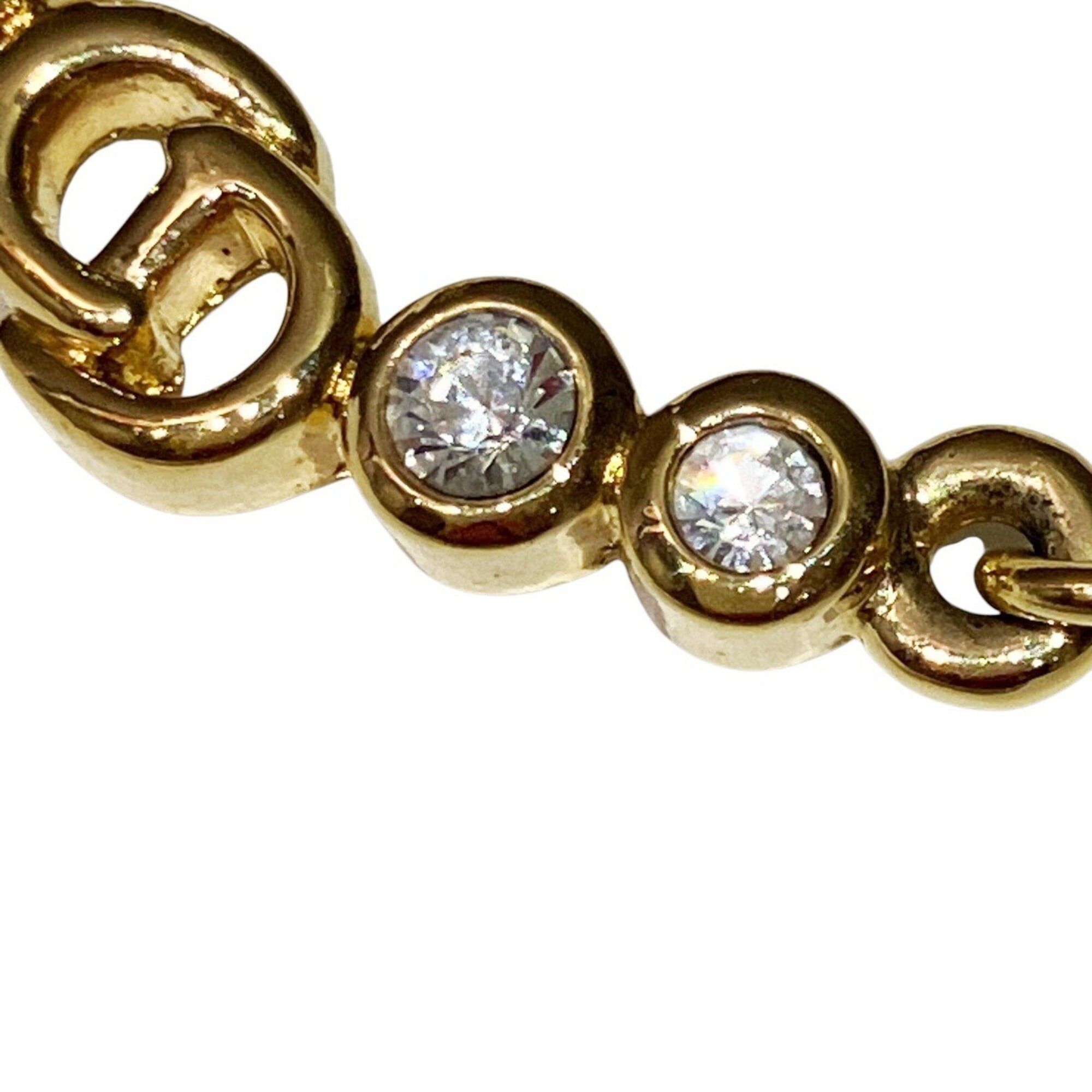 Dior Christian Dior necklace, accessory. Total weight 11.4g, 43.5cm, GP rhinestone. Size ONE SIZE - 7 Thumbnail