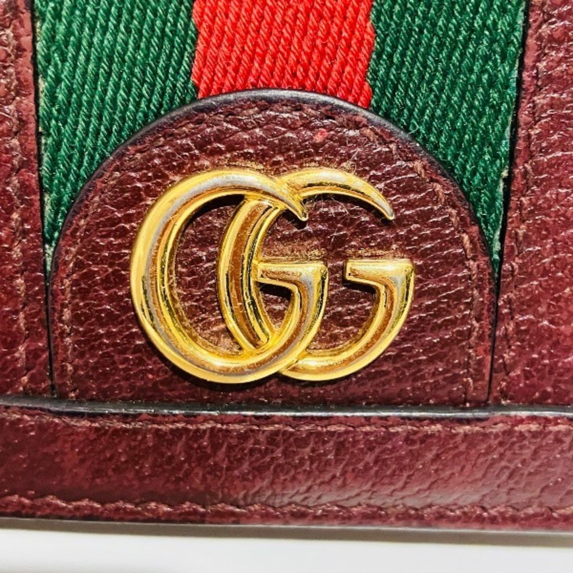 Gucci Gucci Ophidia GG Supreme 523155 Bi-fold Wallet for Women Size ONE SIZE - 9 Thumbnail