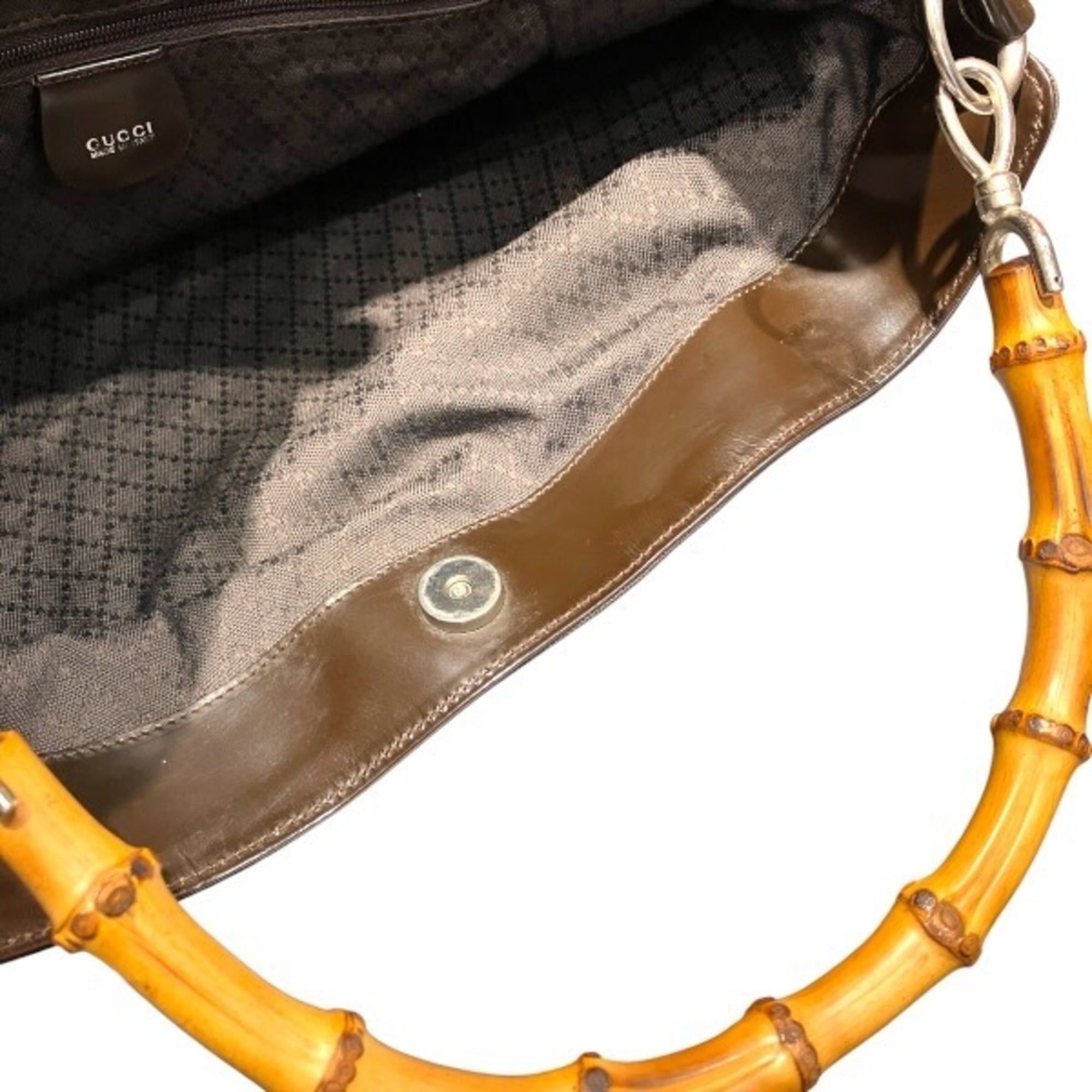 Gucci Gucci Bamboo 001 2852 1577 5 Handbag Shoulder Bag for Women Size ONE SIZE - 8 Thumbnail