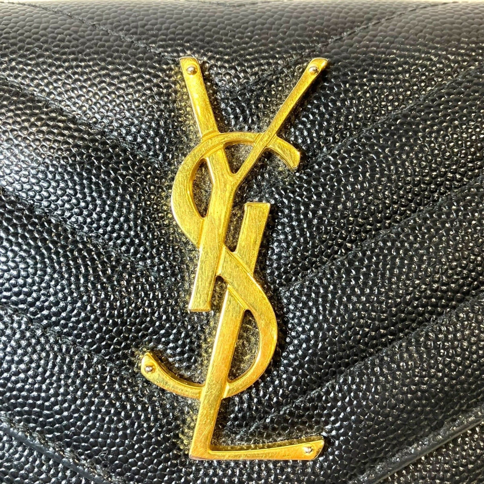 Saint Laurent Paris Saint Laurent Cassandra Matelassé Large Flap Wallet, Calfskin, 372264 Size ONE SIZE - 9 Thumbnail
