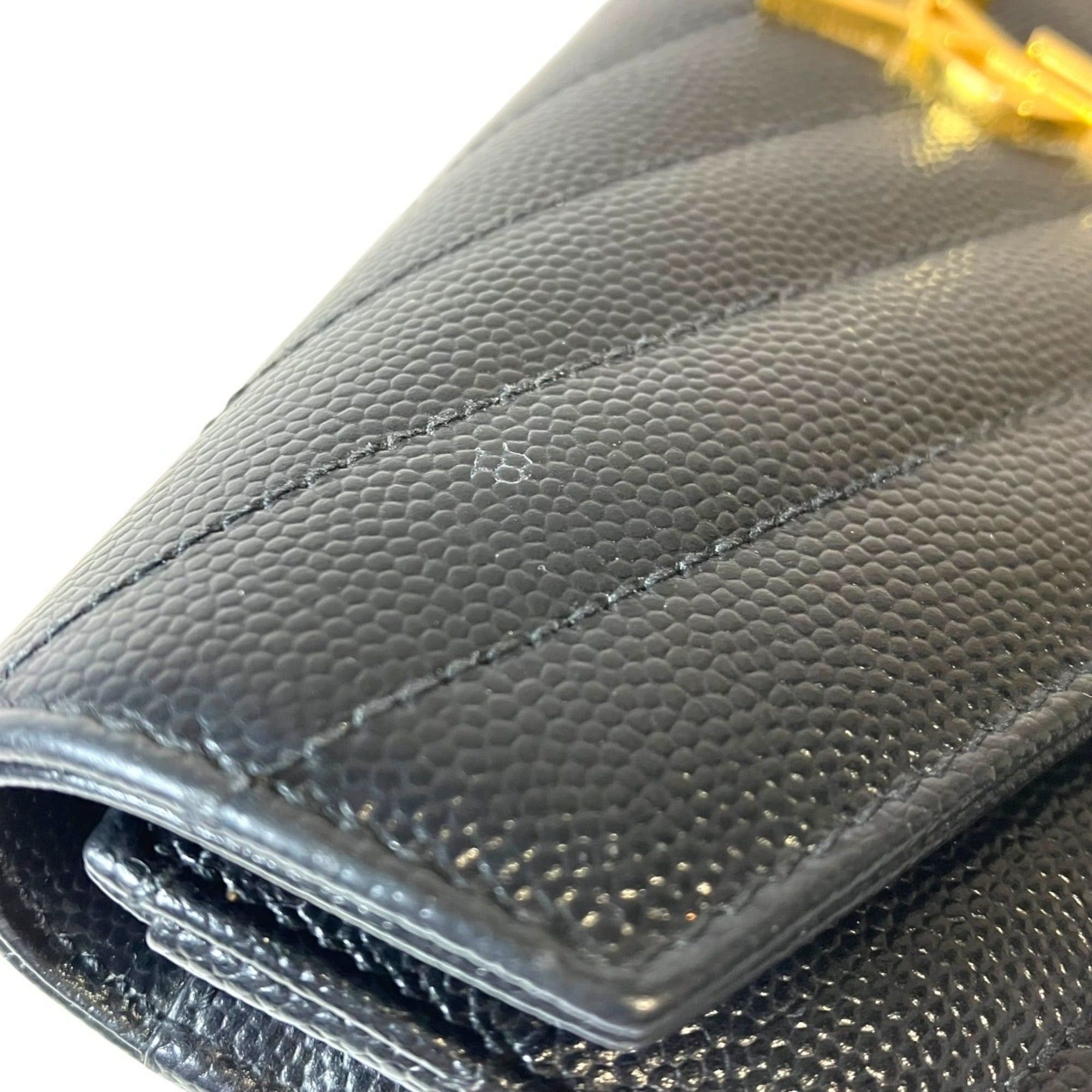 Saint Laurent Paris Saint Laurent Cassandra Matelassé Large Flap Wallet, Calfskin, 372264 Size ONE SIZE - 8 Thumbnail