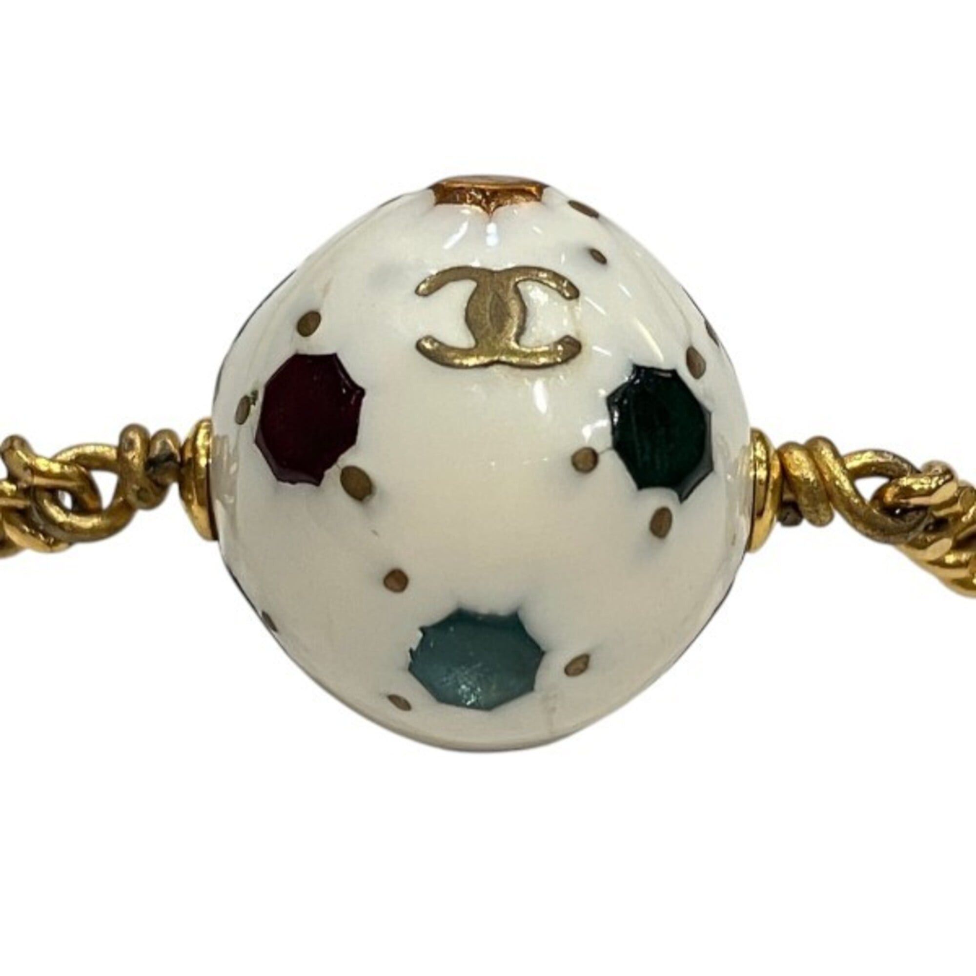 Chanel Chanel Coco Mark 98P Soccer Ball Brand Bracelet for Women Size ONE SIZE - 5 Thumbnail