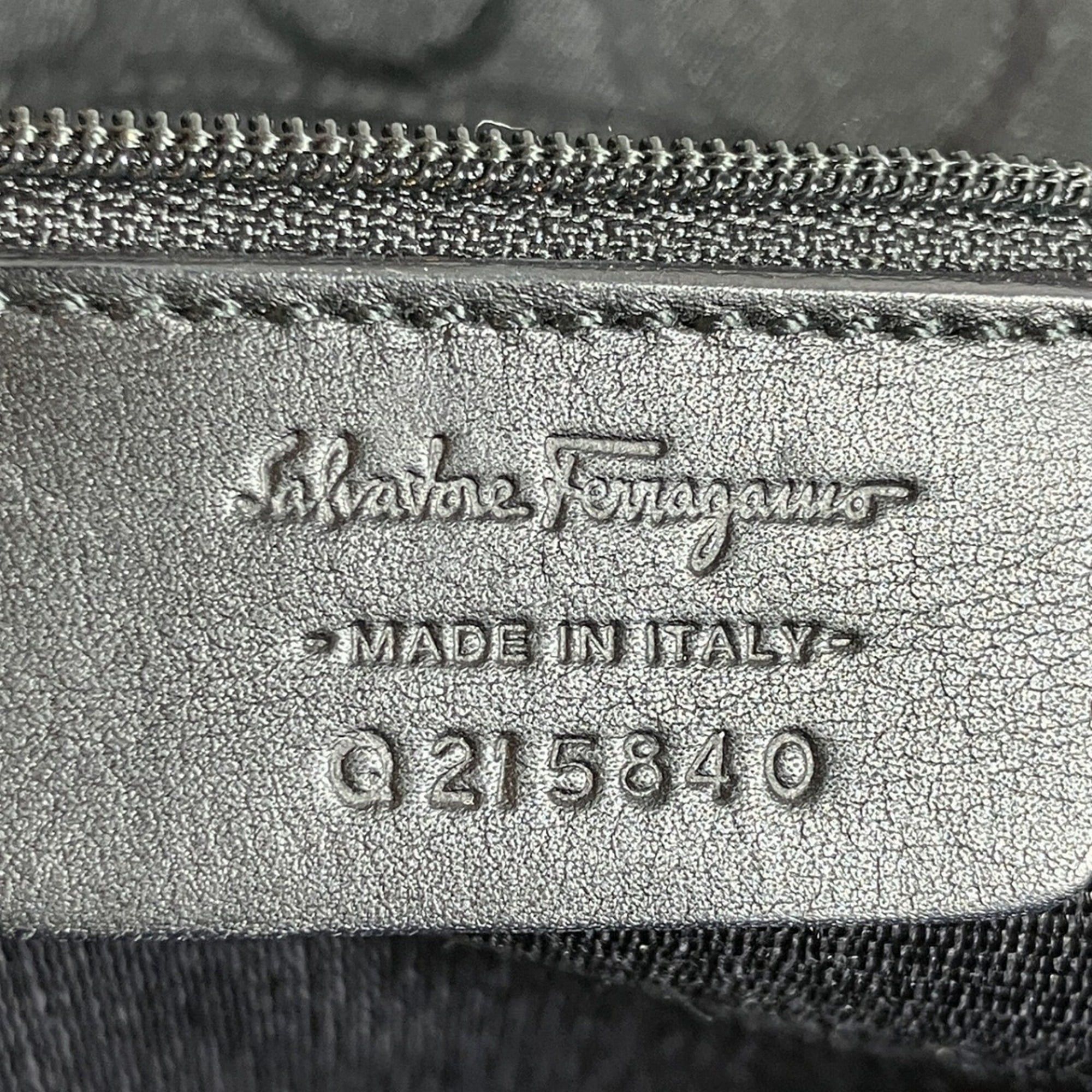 Salvatore Ferragamo Salvatore Ferragamo Gancini handbag, canvas and leather, Q215840 Size ONE SIZE - 4 Thumbnail