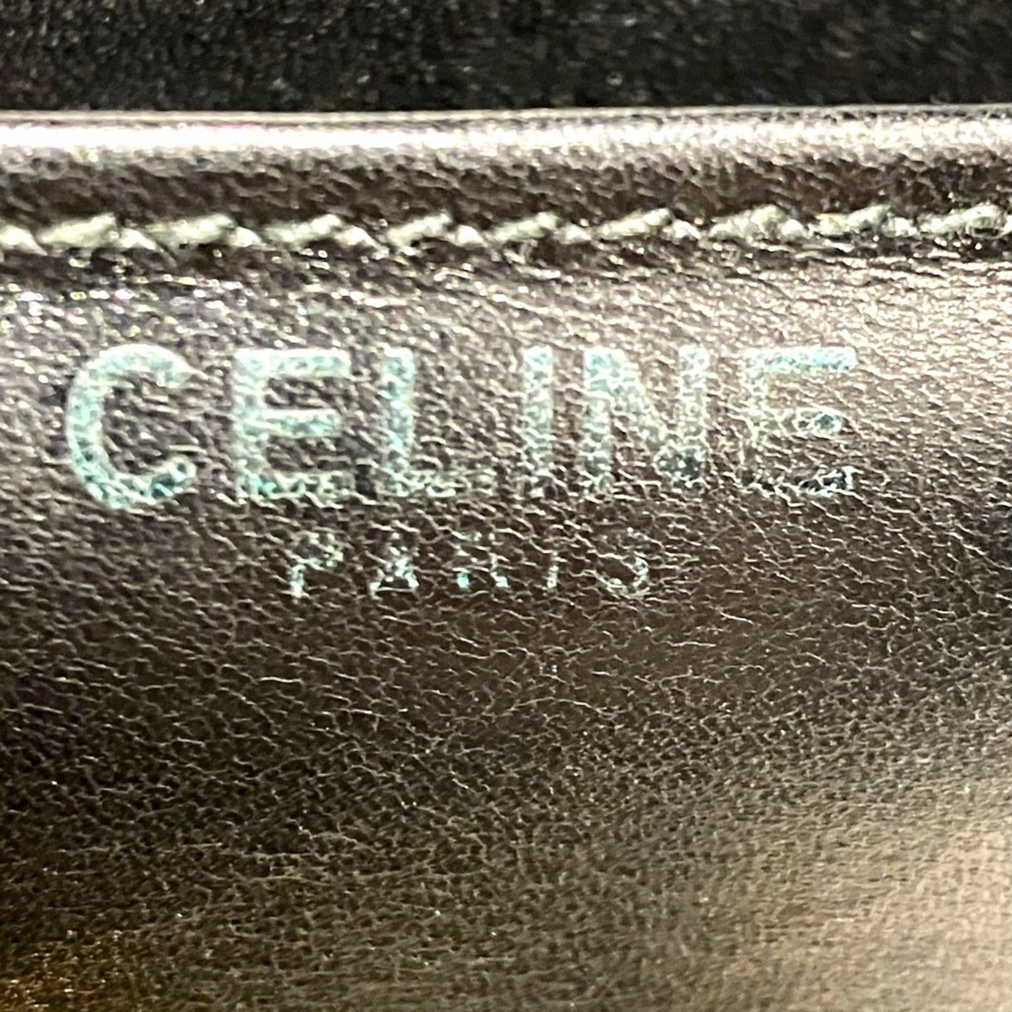 Celine Celine Gancini hardware double flap handbag, smooth leather Size ONE SIZE - 4 Thumbnail