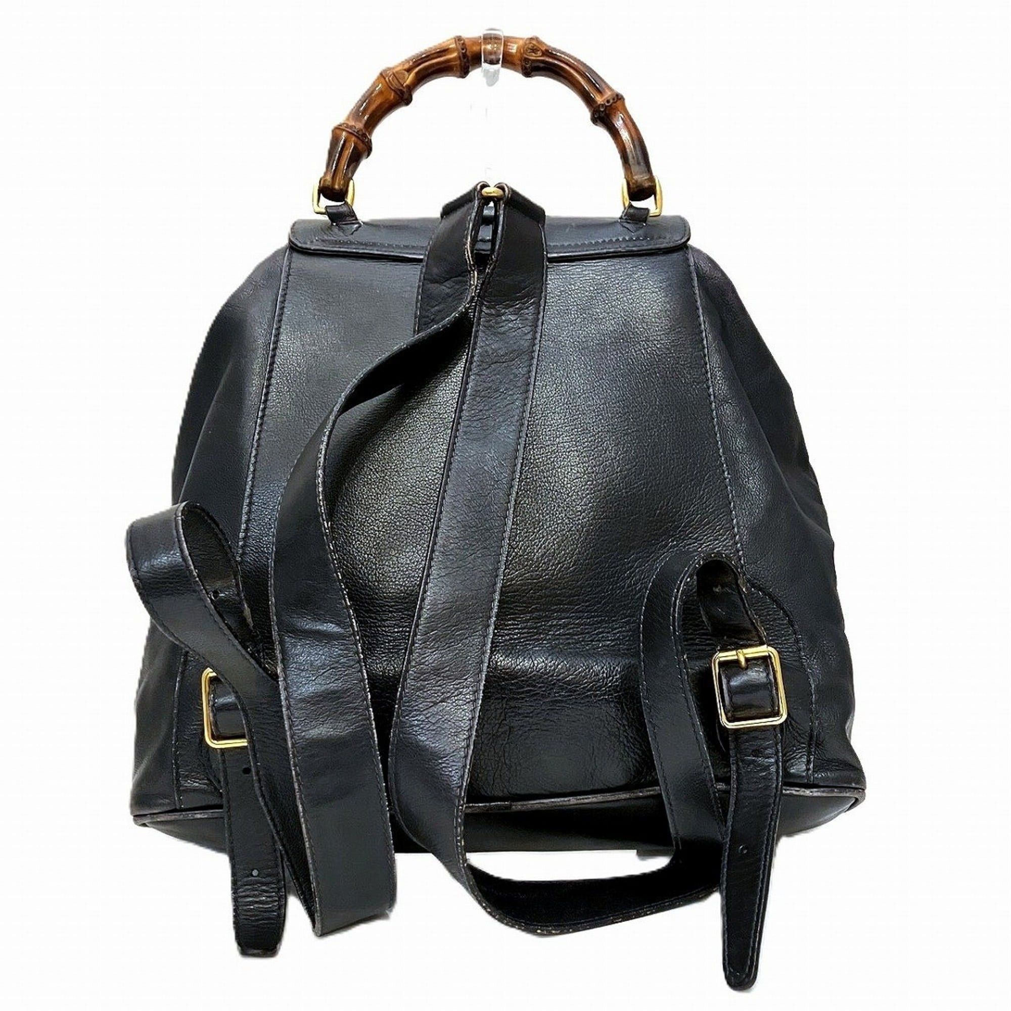 Gucci Gucci Bamboo Backpack (0016) Size ONE SIZE - 2 Thumbnail