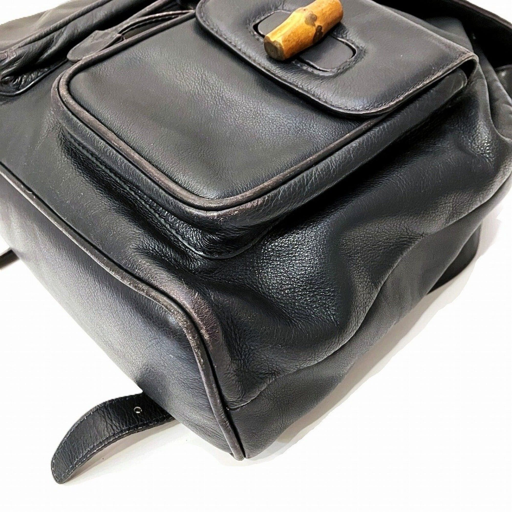 Gucci Gucci Bamboo Backpack (0016) Size ONE SIZE - 7 Thumbnail