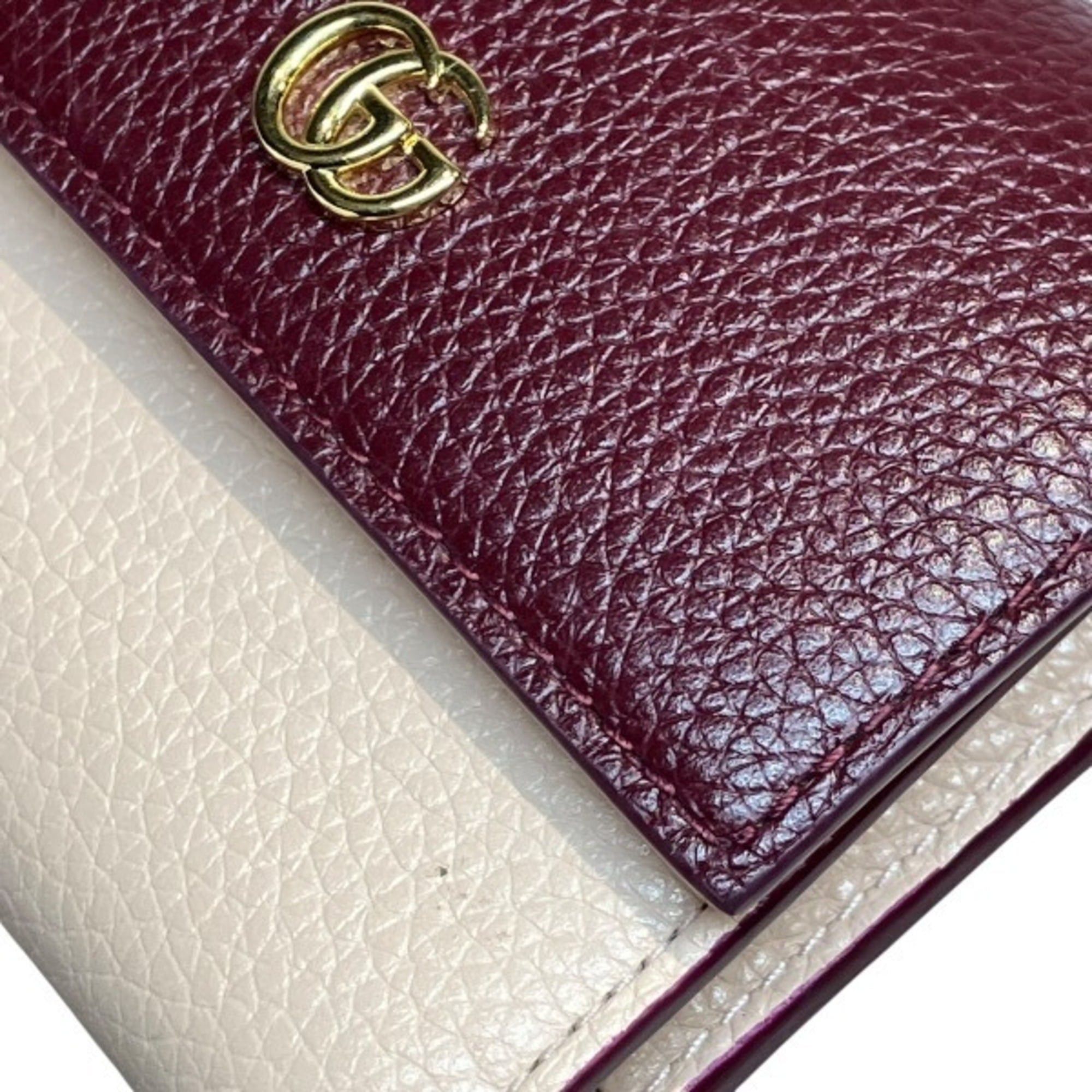 Gucci Gucci Double G Bicolor Mini Wallet 837957 Tri-fold for Women Size ONE SIZE - 8 Thumbnail