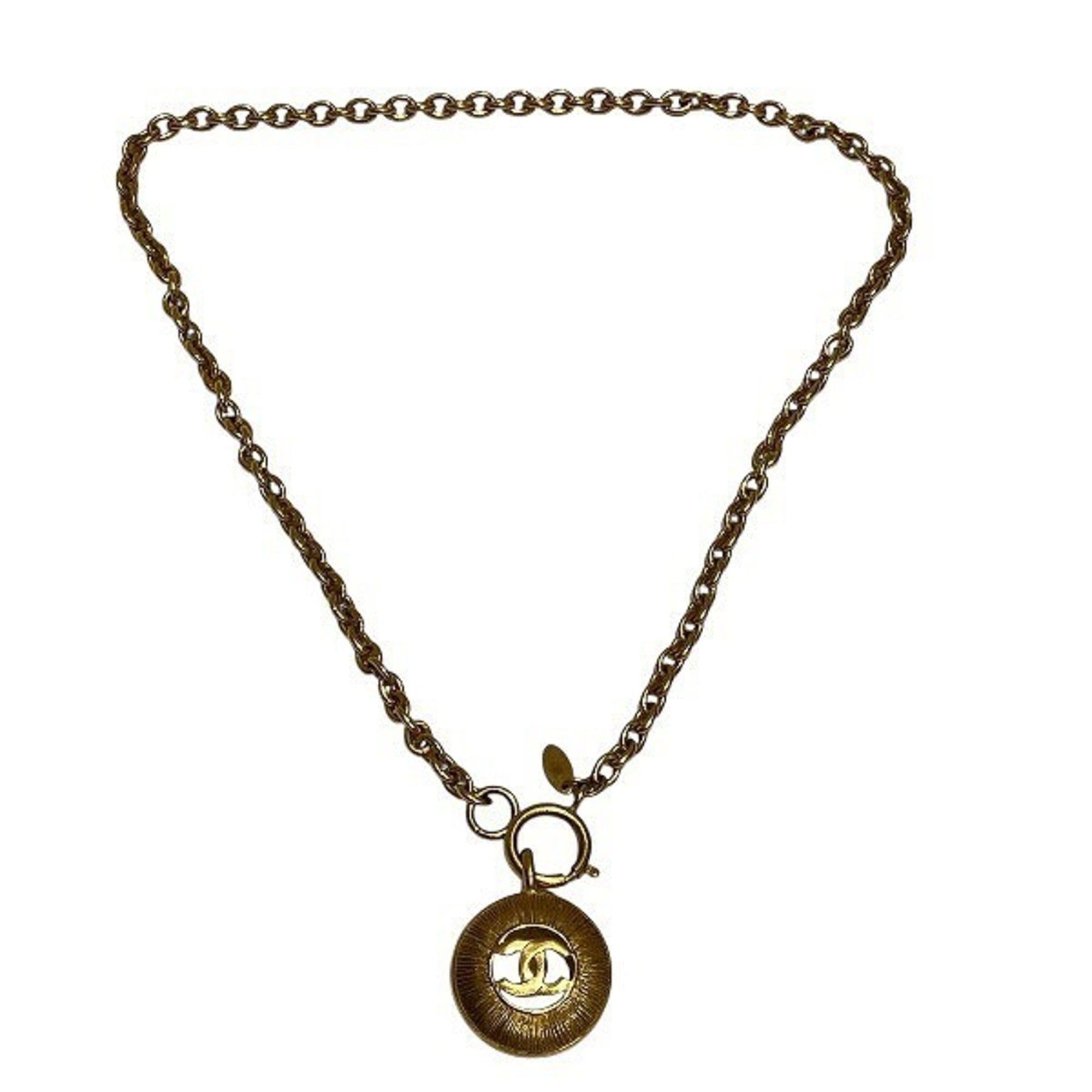 Chanel Chanel Coco Mark Necklace, Gold GP, Brand Accessories, Men's & Women's Size ONE SIZE - 3 Thumbnail