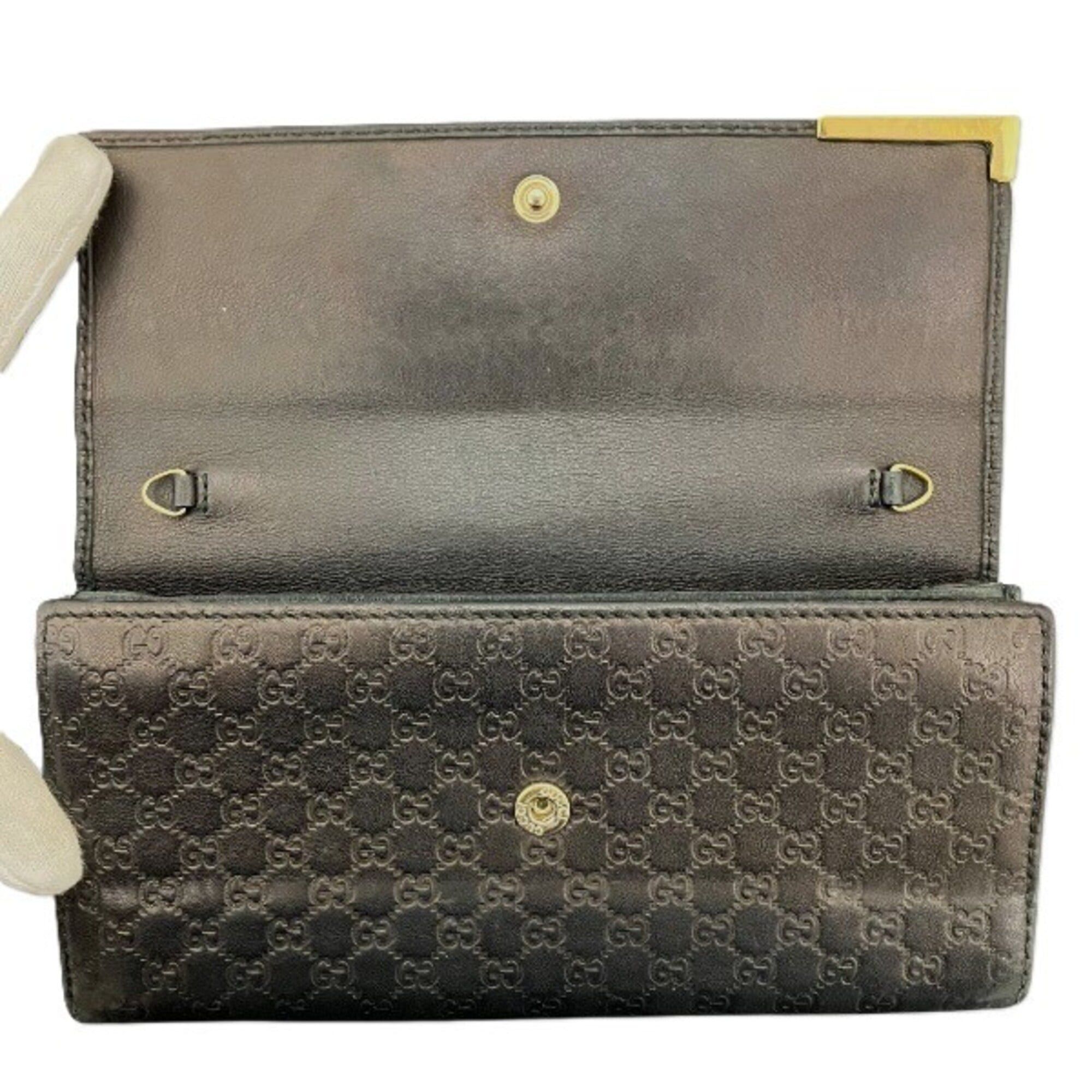 Gucci Gucci Guccissima Chain Wallet 269541 Long for Women Size ONE SIZE - 3 Thumbnail