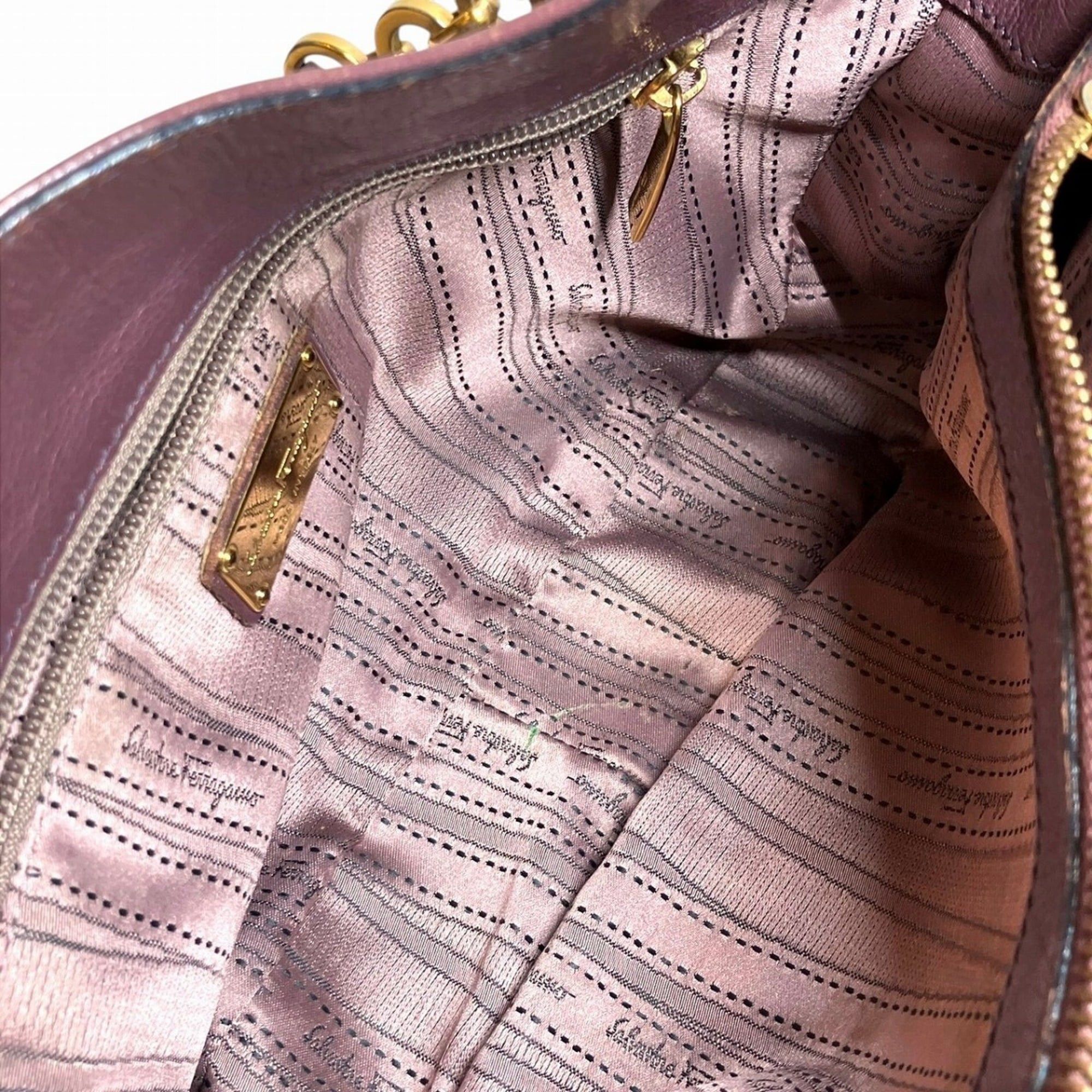 Salvatore Ferragamo Salvatore Ferragamo handbag, double Gancini design, leather, AU-21 B992 Size ONE SIZE - 8 Thumbnail