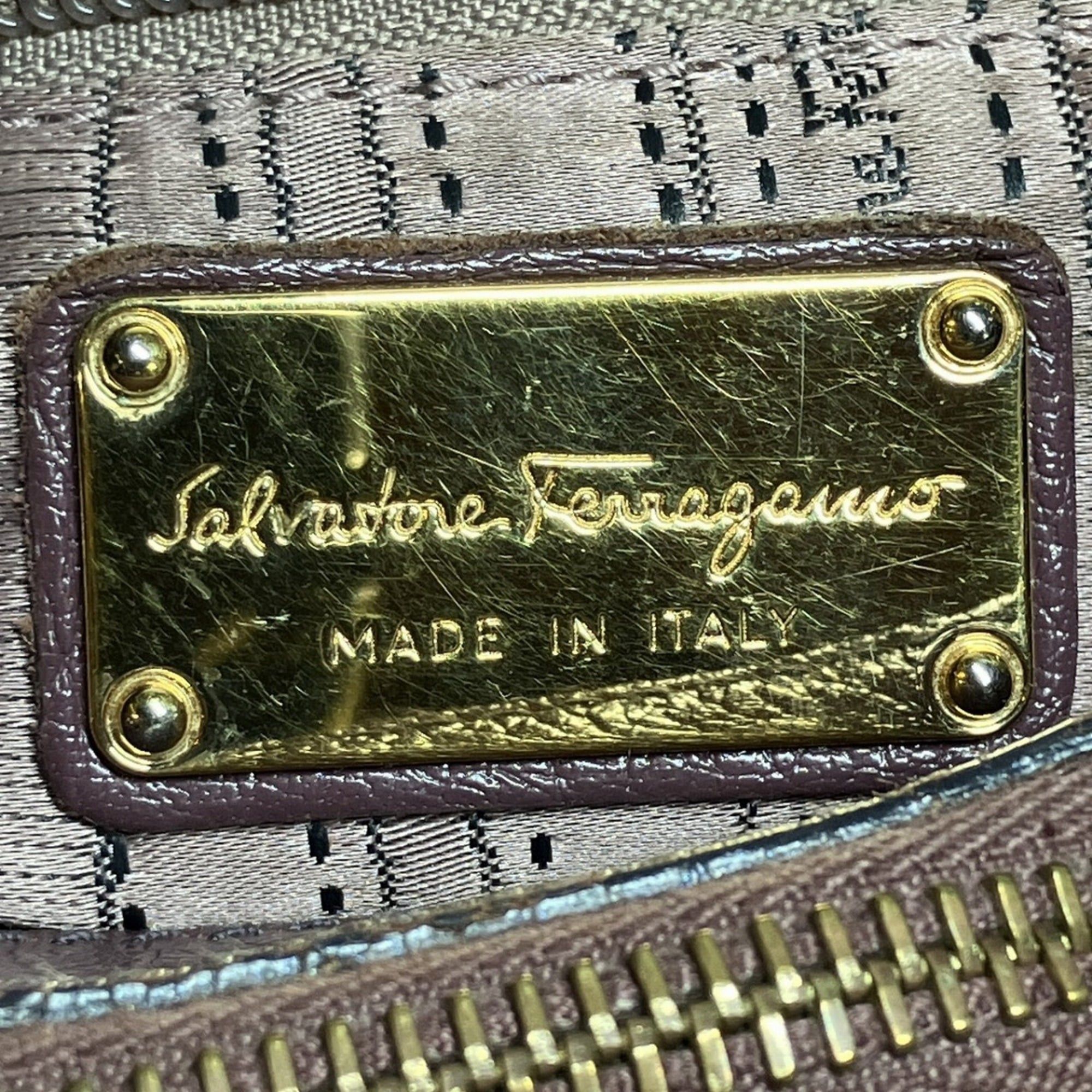 Salvatore Ferragamo Salvatore Ferragamo handbag, double Gancini design, leather, AU-21 B992 Size ONE SIZE - 4 Thumbnail