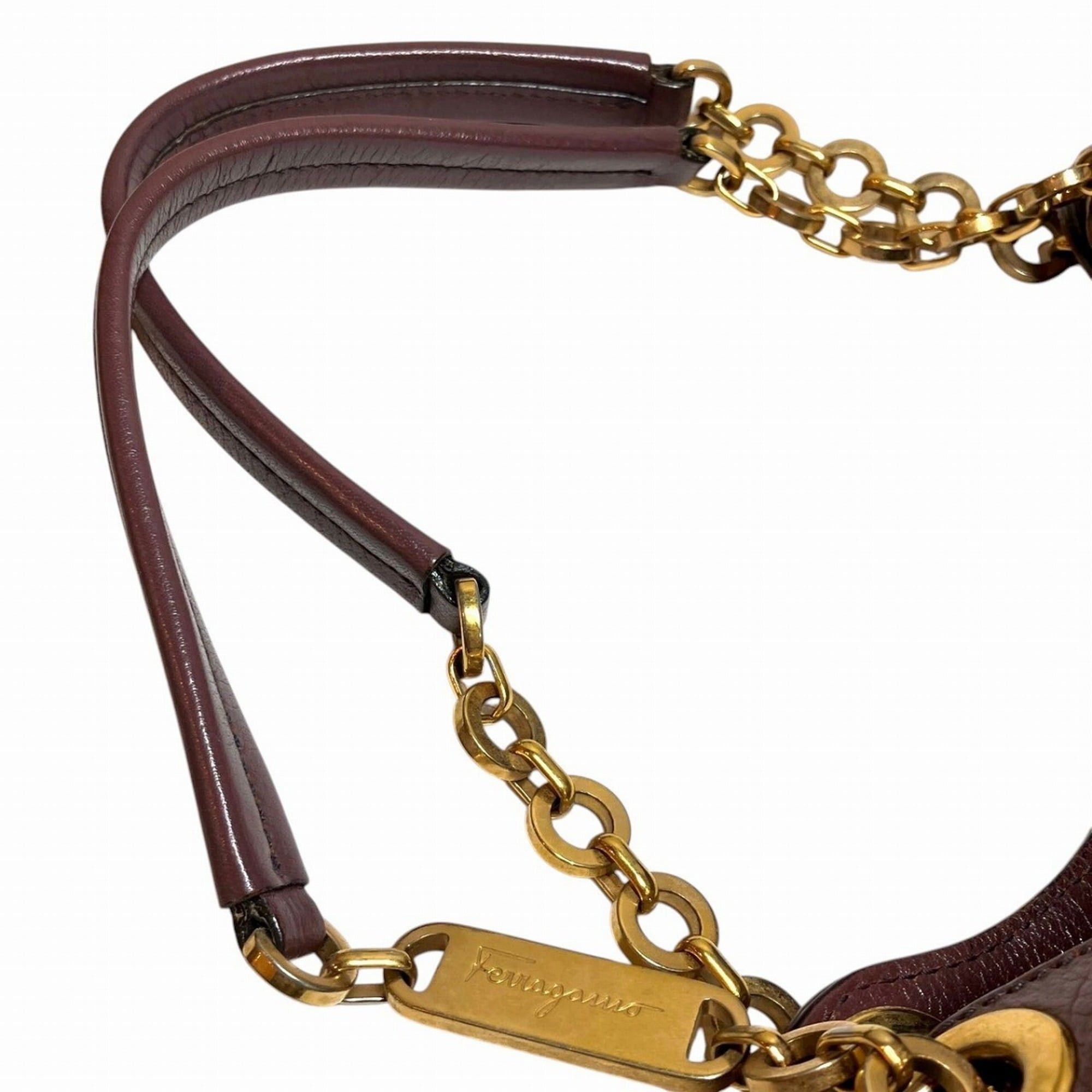 Salvatore Ferragamo Salvatore Ferragamo handbag, double Gancini design, leather, AU-21 B992 Size ONE SIZE - 5 Thumbnail