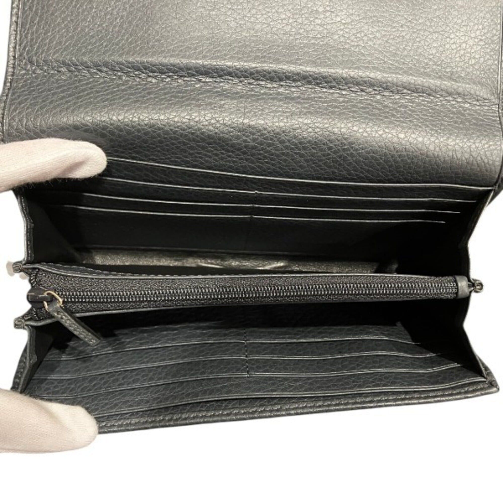 Gucci Gucci Horsebit 245752 Sherry Line Leather Long Wallet for Men and Women Size ONE SIZE - 7 Thumbnail