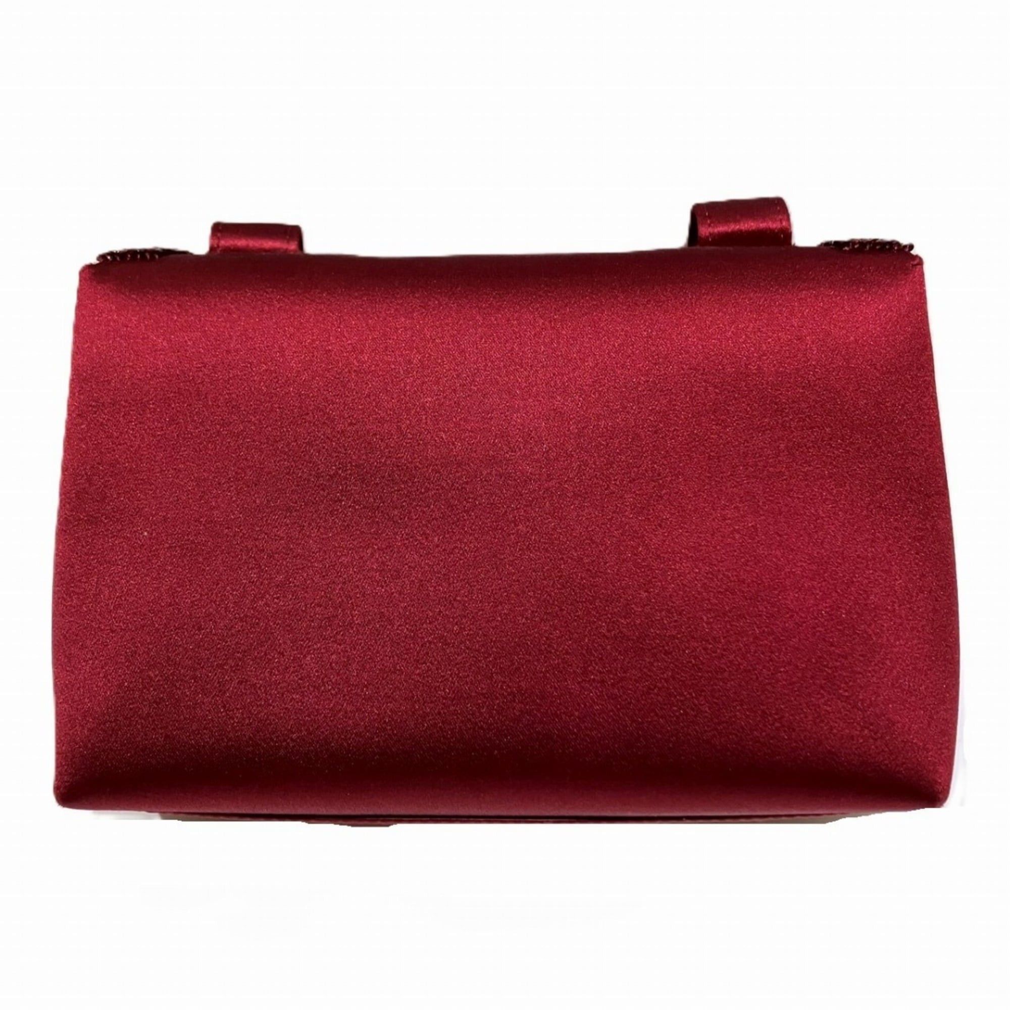 Chanel Chanel Shoulder Bag Coco Mark Satin Rhinestone Size ONE SIZE - 2 Thumbnail