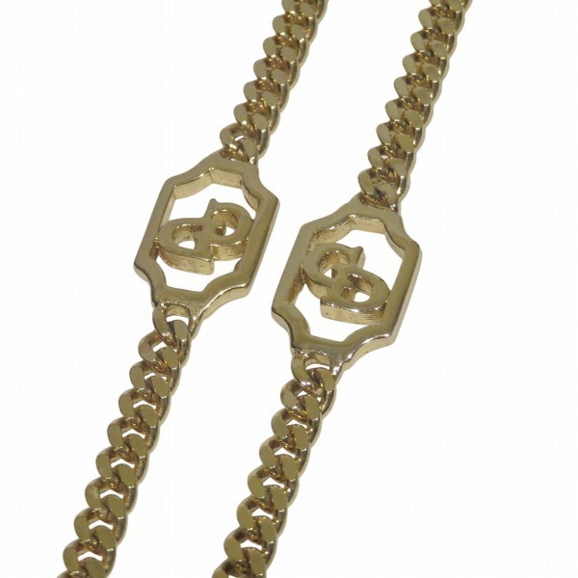 Dior Christian Dior logo motif long chain gold GP necklace for women. Size ONE SIZE - 4 Thumbnail
