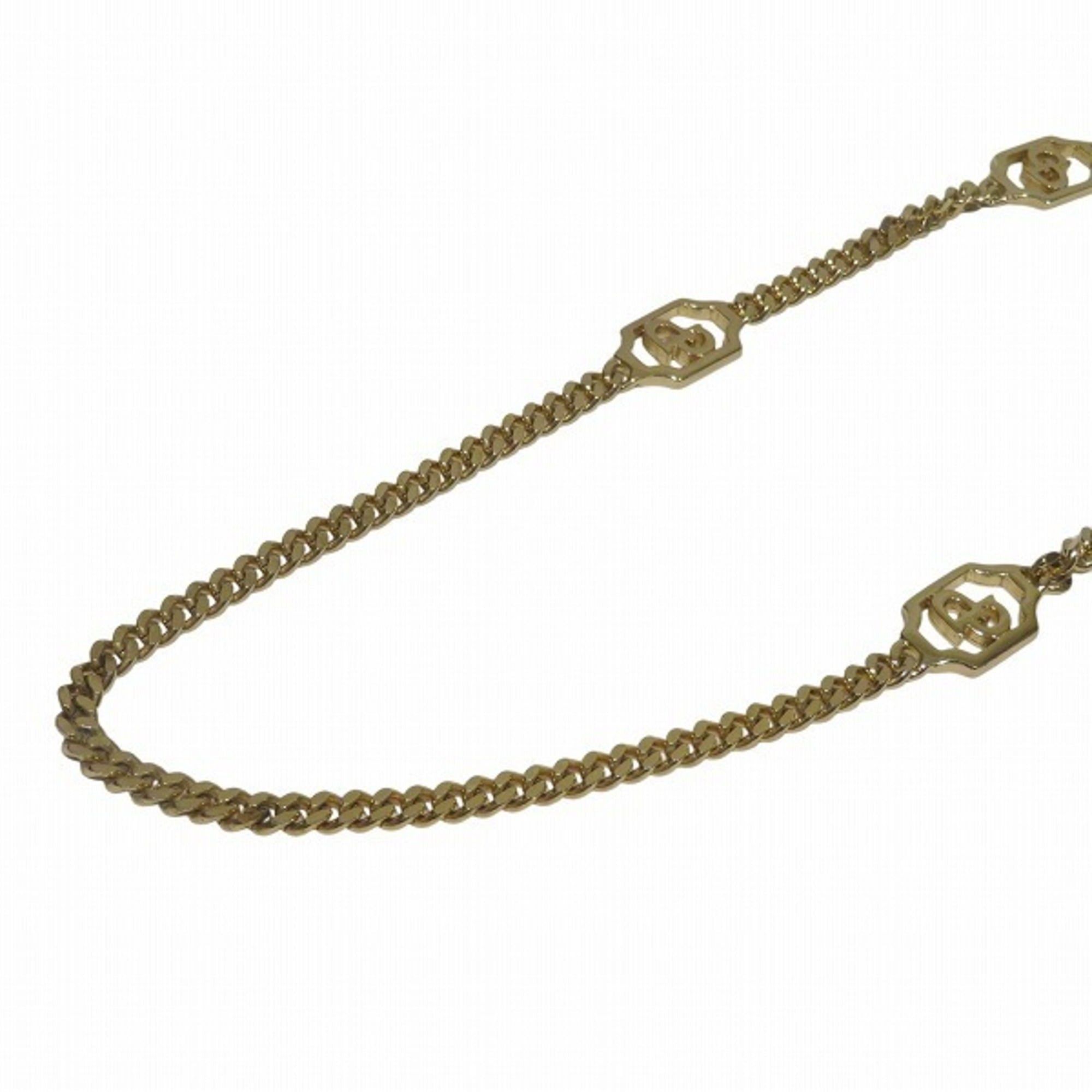 Dior Christian Dior logo motif long chain gold GP necklace for women. Size ONE SIZE - 9 Thumbnail