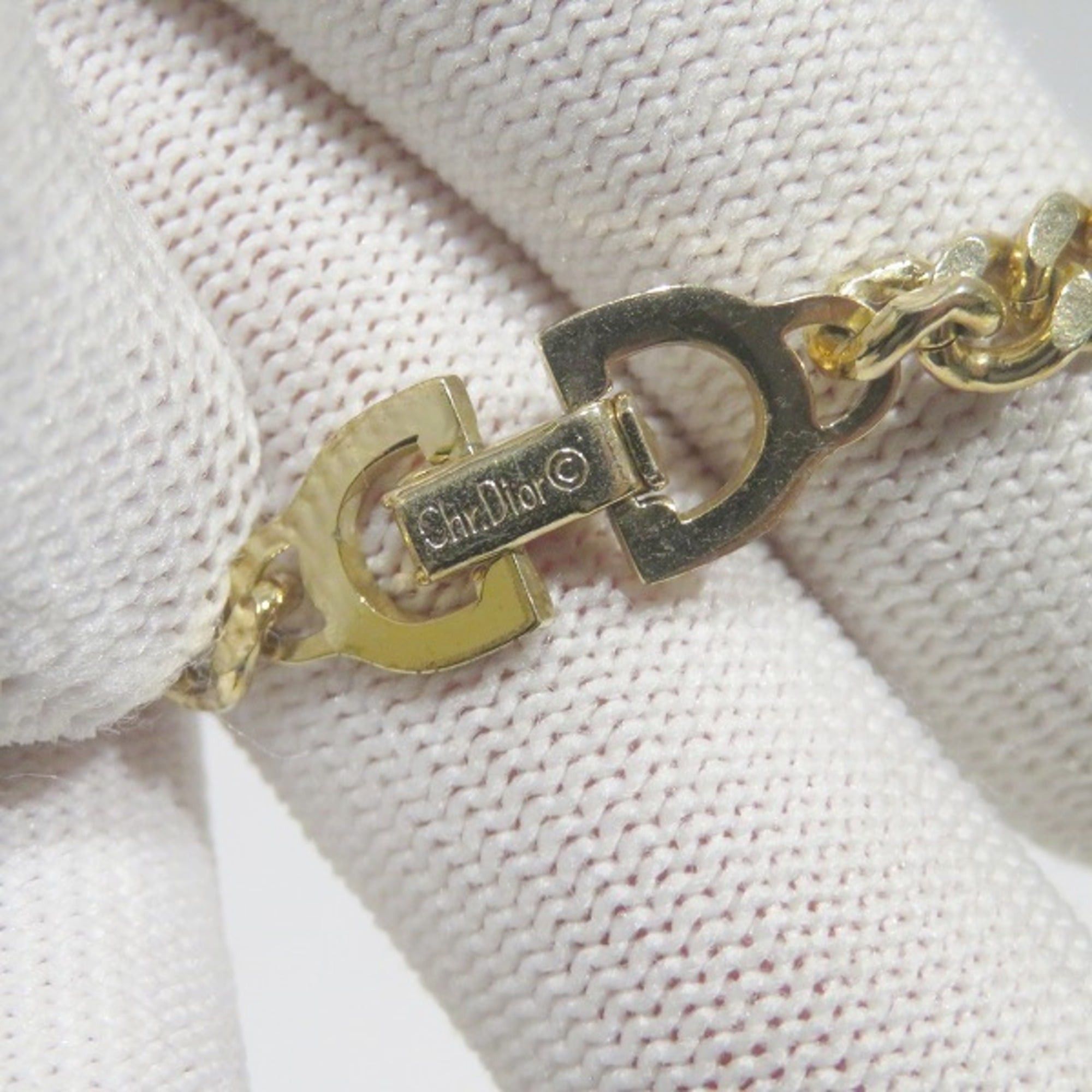 Dior Christian Dior logo motif long chain gold GP necklace for women. Size ONE SIZE - 5 Thumbnail