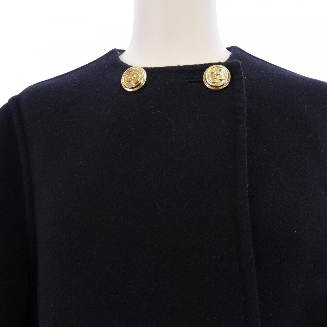 Gucci Gucci Gucci Diagonal G Wool Coat Others Outerwear 746532ZANAX DUTY FREE for USA Size ONE SIZE - 5 Thumbnail