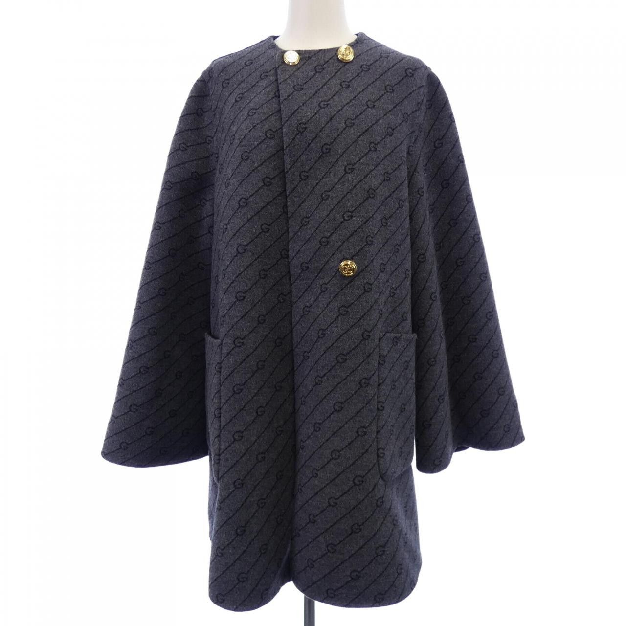 Gucci Gucci Gucci Diagonal G Wool Coat Others Outerwear 746532ZANAX DUTY FREE for USA Size ONE SIZE - 7 Thumbnail