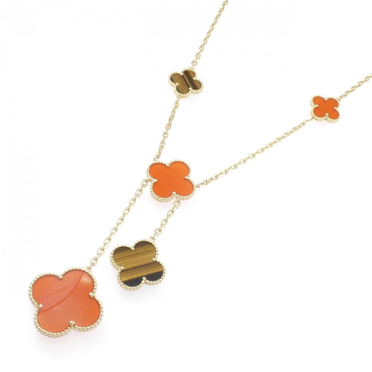 Van Cleef & Arpels Van Cleef & Arpels Van Cleef & Arpels Magic Alhambra 750 Yellow Gold Necklace Precious Metal Necklace VCARN5JP00 DUTY FREE for USA Size ONE SIZE - 2 Thumbnail