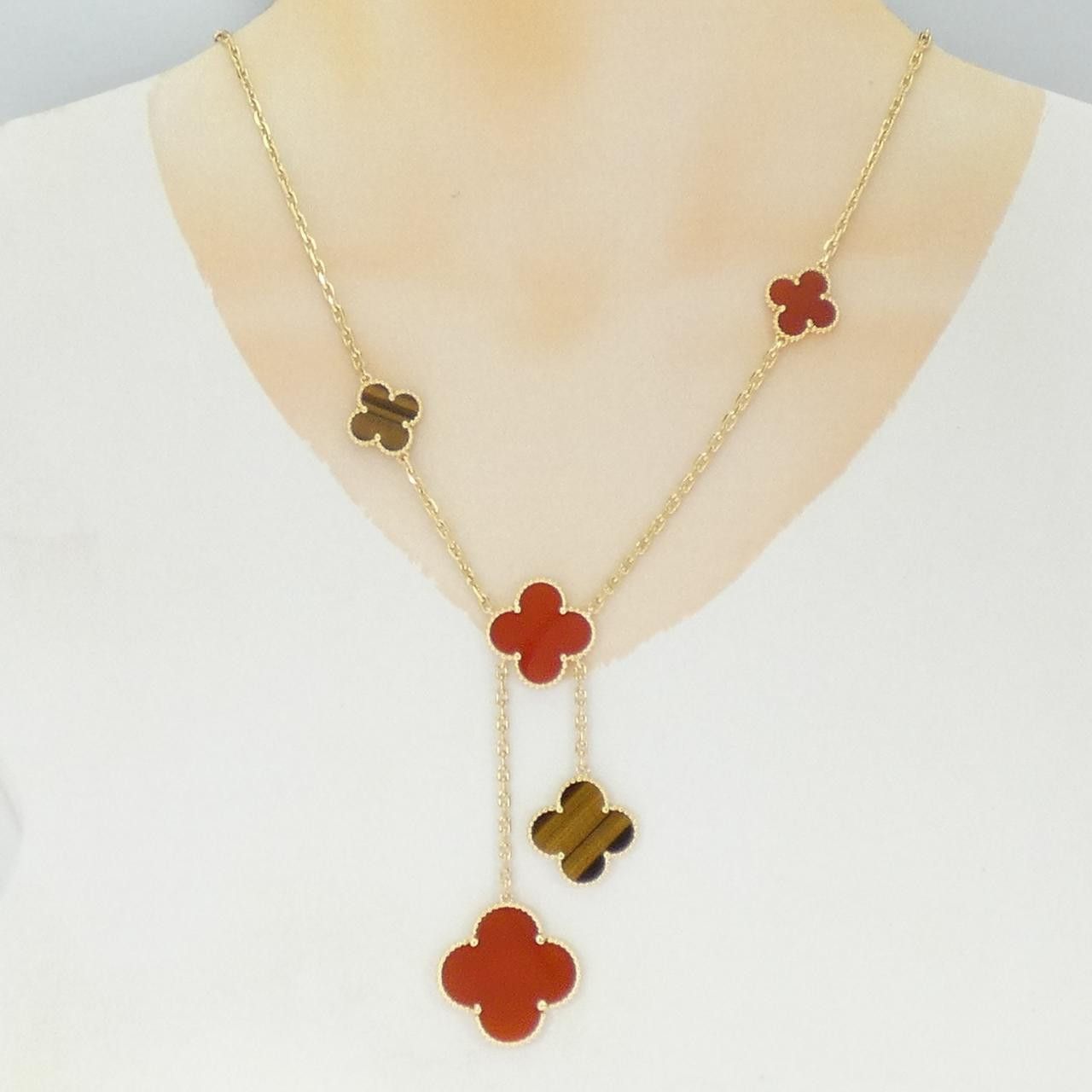Van Cleef & Arpels Van Cleef & Arpels Van Cleef & Arpels Magic Alhambra 750 Yellow Gold Necklace Precious Metal Necklace VCARN5JP00 DUTY FREE for USA Size ONE SIZE - 5 Thumbnail