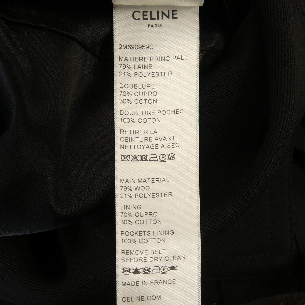 Celine Celine CELINE Wool Coat Textile Outerwear 2M690959C DUTY FREE for USA Size ONE SIZE - 3 Thumbnail