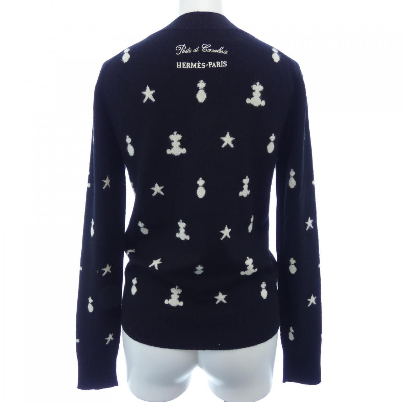 Hermes Hermes Hermes Poste Et Cavalerie Cashmere Knit Textile Tops DUTY FREE for USA Size ONE SIZE - 2 Thumbnail