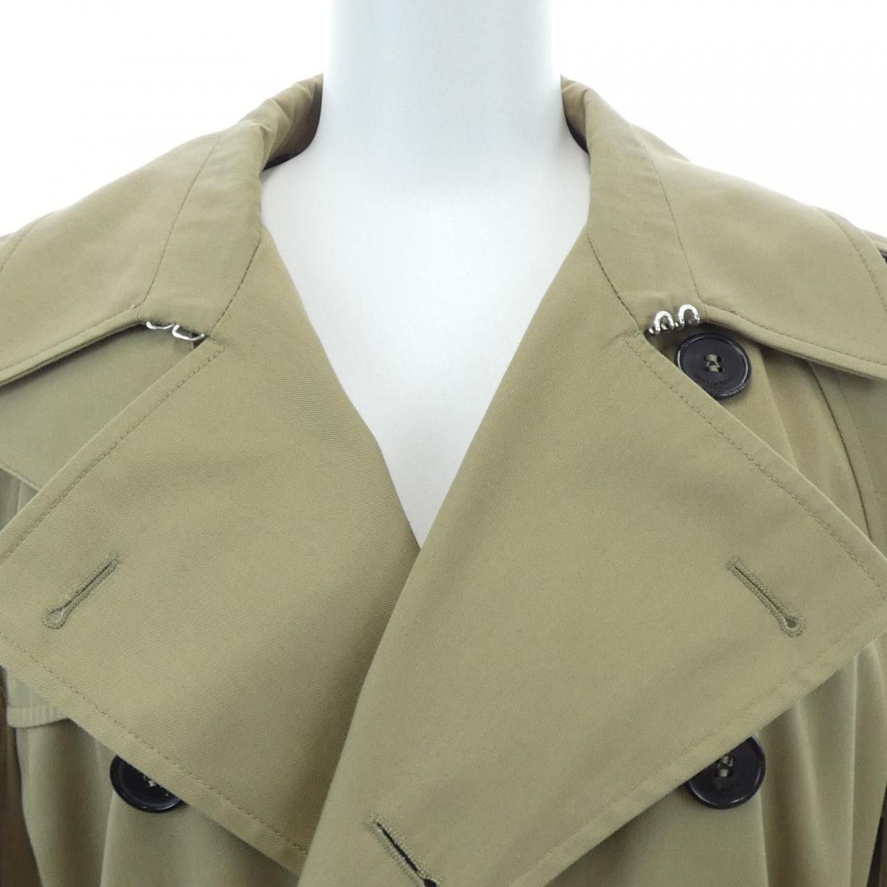 Yves Saint Laurent Yves Saint Laurent Saint Laurent Trench Coat Textile Outerwear 333908 DUTY FREE for USA Size ONE SIZE - 5 Thumbnail