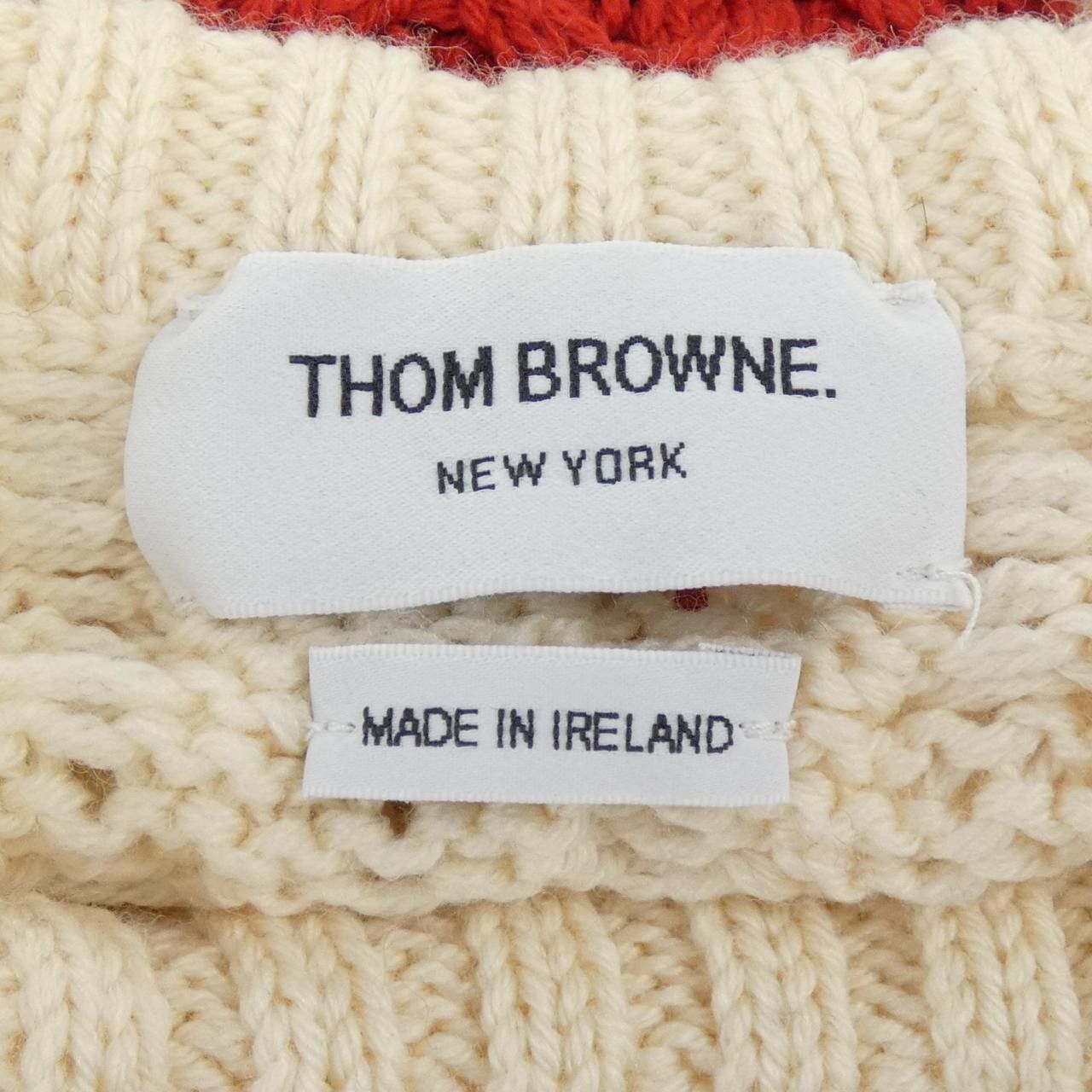 Thom Browne Thom Browne Thom Browne Wool Knit Textile Tops FKA020A00012 DUTY FREE for USA Size ONE SIZE - 4 Thumbnail