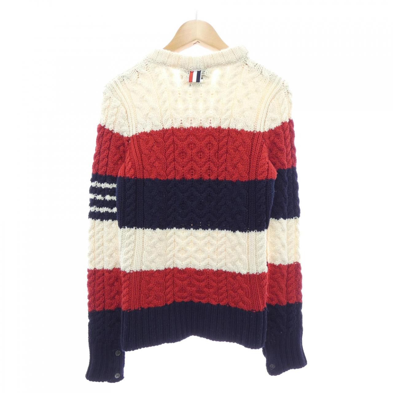 Thom Browne Thom Browne Thom Browne Wool Knit Textile Tops FKA020A00012 DUTY FREE for USA Size ONE SIZE - 2 Thumbnail