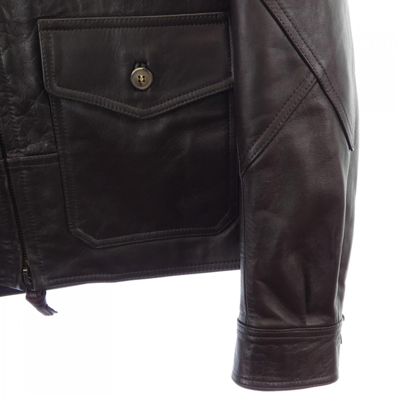 Other Other Cinquanta Horse Leather Jacket Leather Outerwear DUTY FREE for USA Size ONE SIZE - 6 Thumbnail