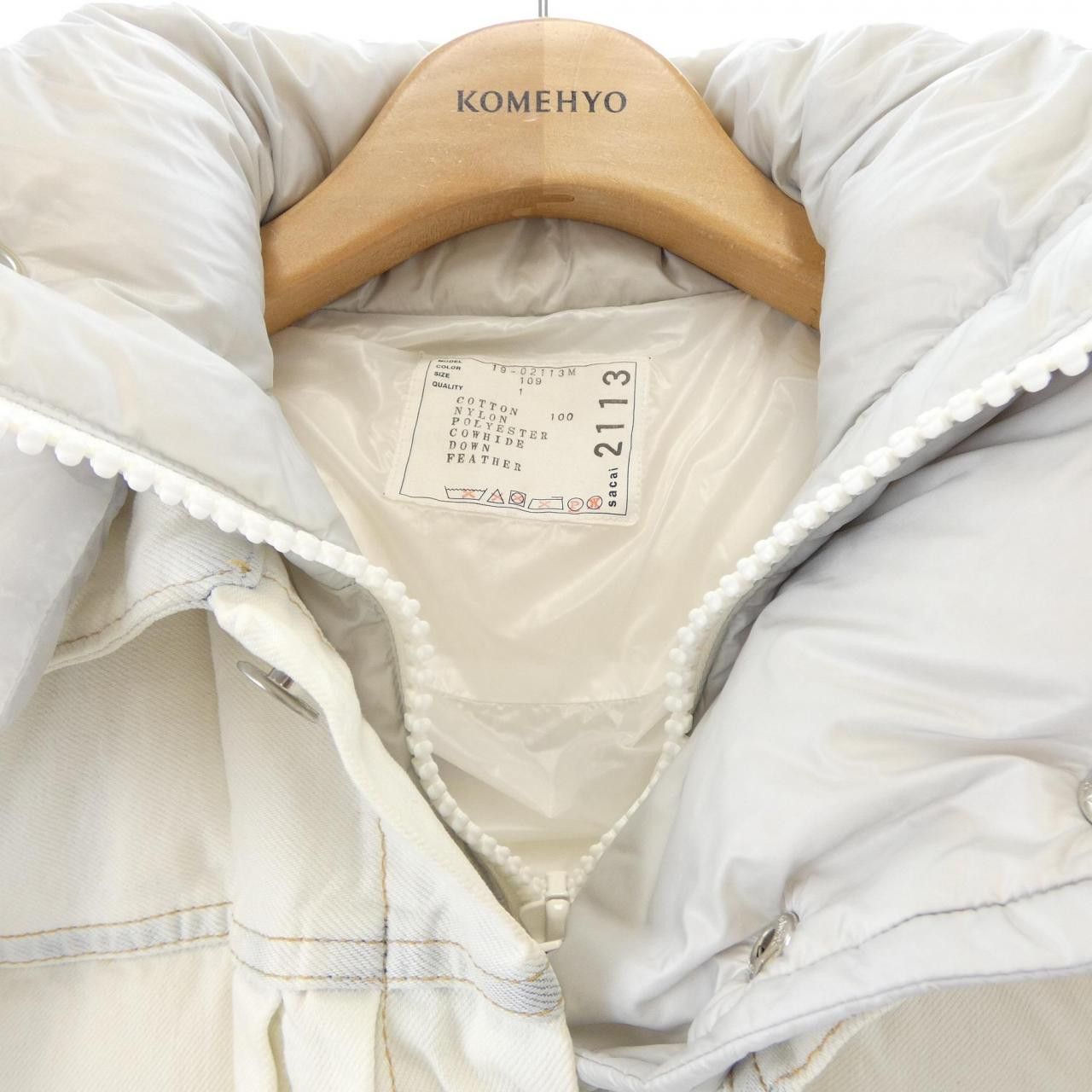 Sacai Sacai Sacai Down Jacket Textile Outerwear 19-02113M DUTY FREE for USA Size ONE SIZE - 5 Thumbnail