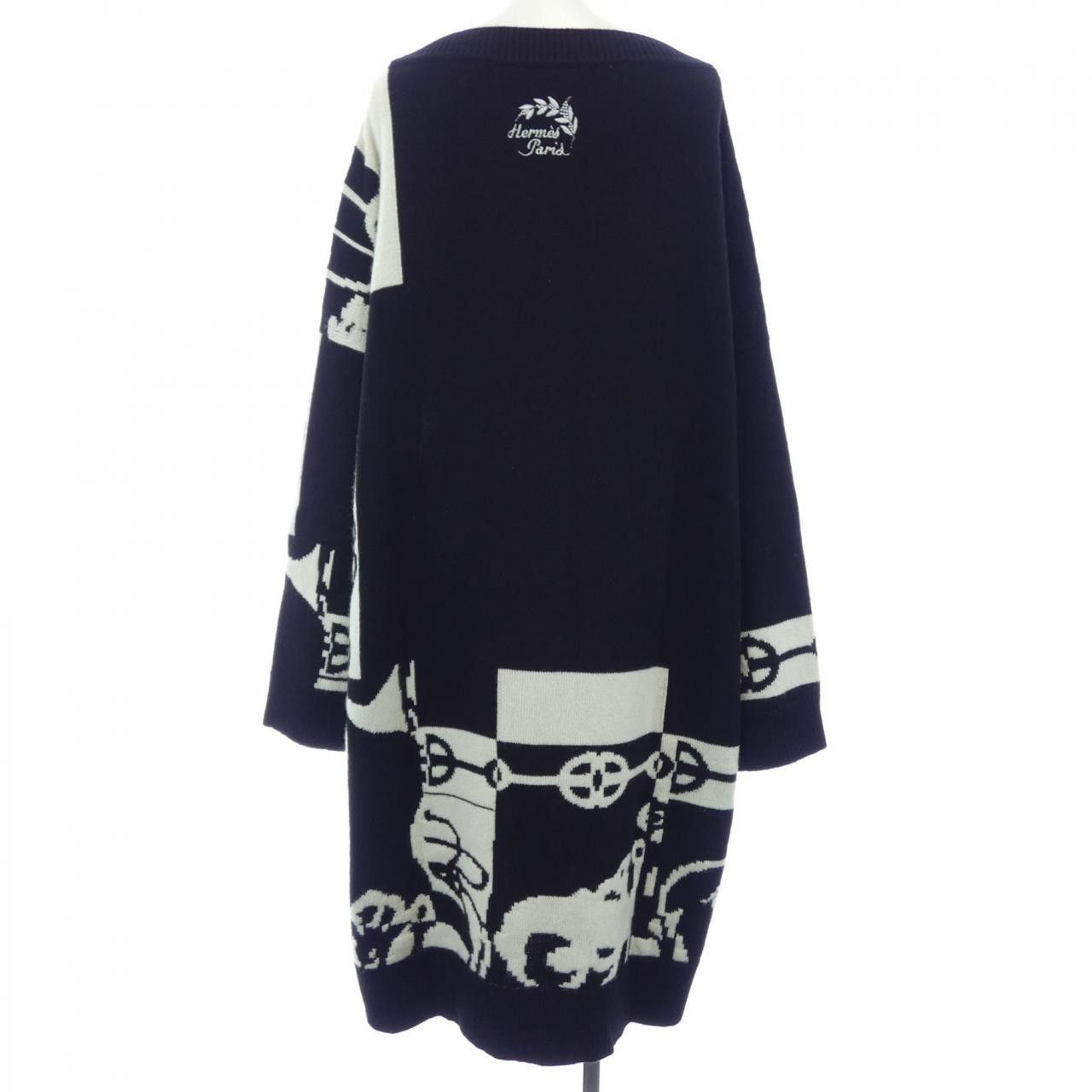 Hermes Hermes Hermes CLIQUETIS Cashmere Dress Textile Dresses DUTY FREE for USA Size ONE SIZE - 2 Thumbnail