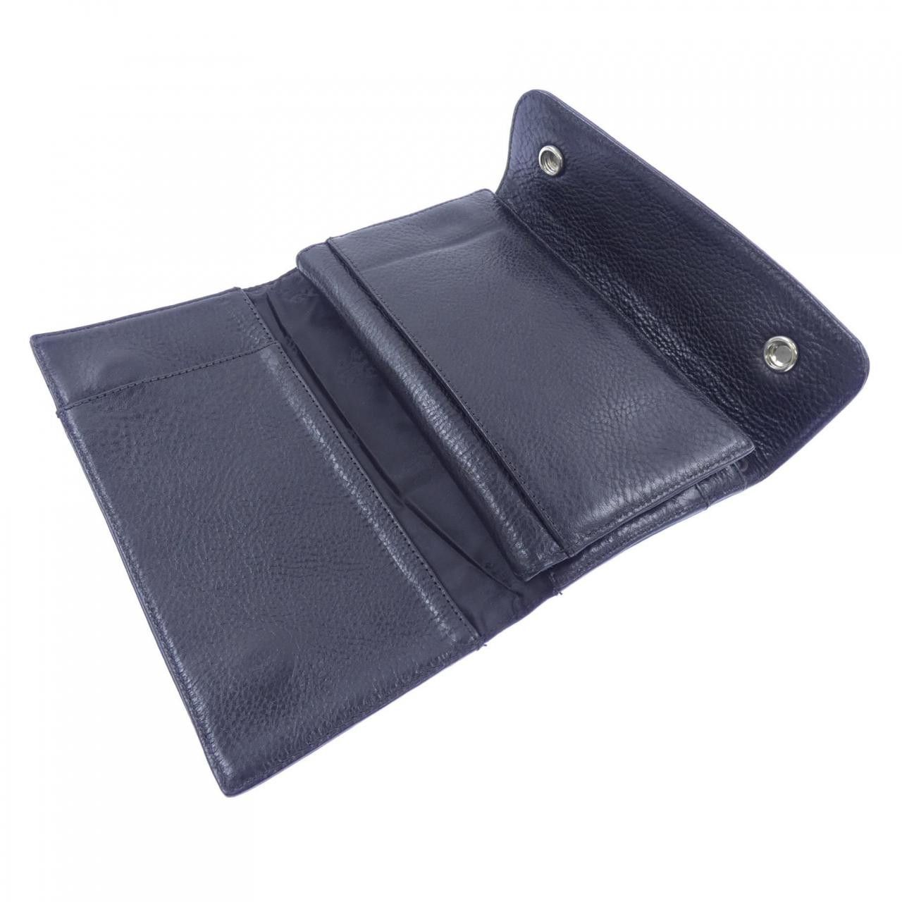 Chrome Hearts Chrome Hearts Chrome Hearts WAVE CROSS BTN Wallet Leather Long Wallet 2246 304 0501 0900 DUTY FREE for USA Size ONE SIZE - 6 Thumbnail